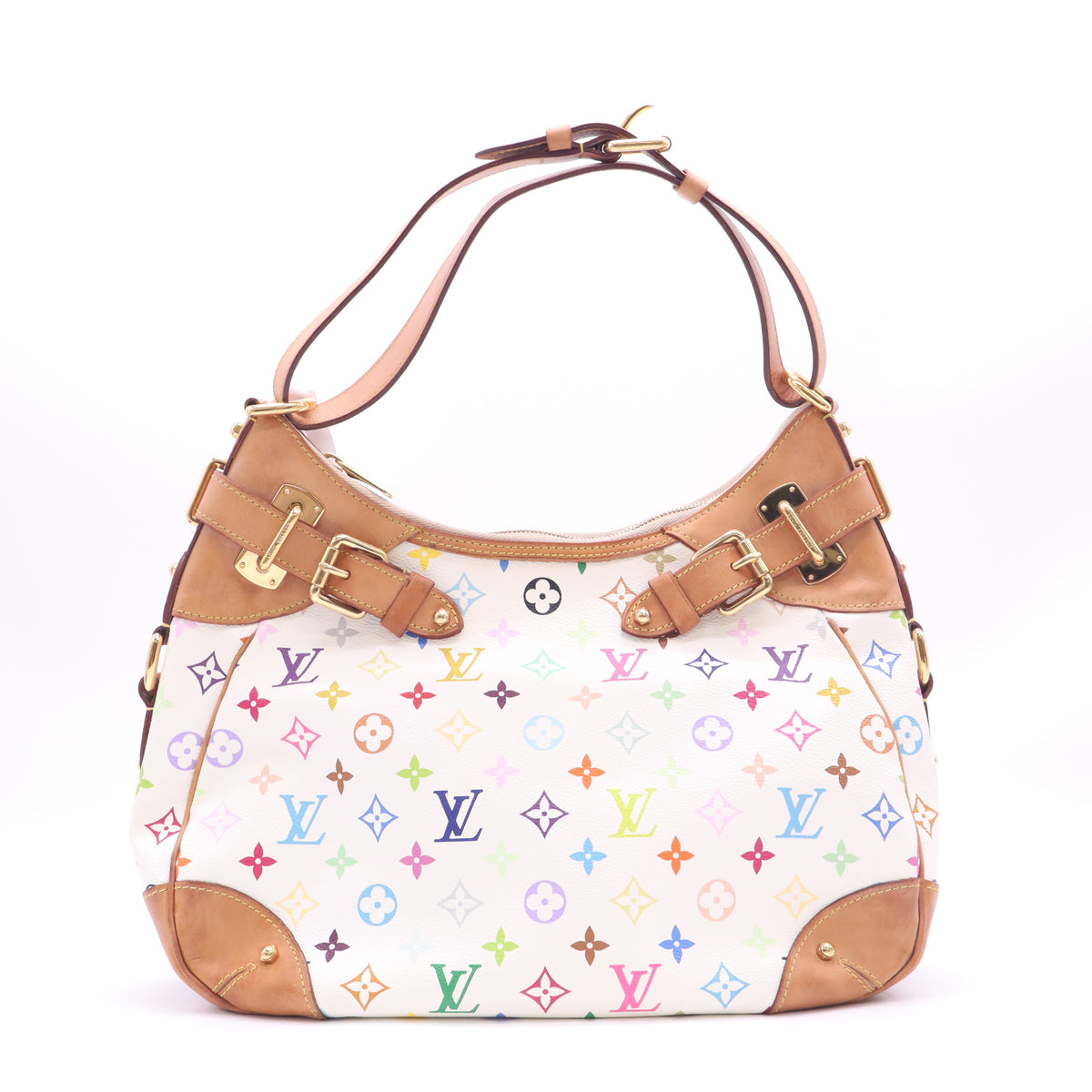 Louis Vuitton Monogram Multicolore Greta Bag White twins B24202