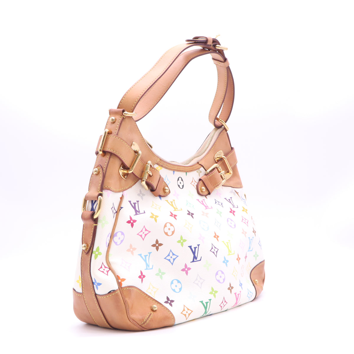 Louis Vuitton Monogram Multicolore Greta Bag White twins B24202