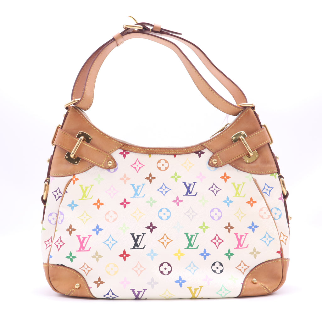 Louis Vuitton Monogram Multicolore Greta Bag White twins B24202