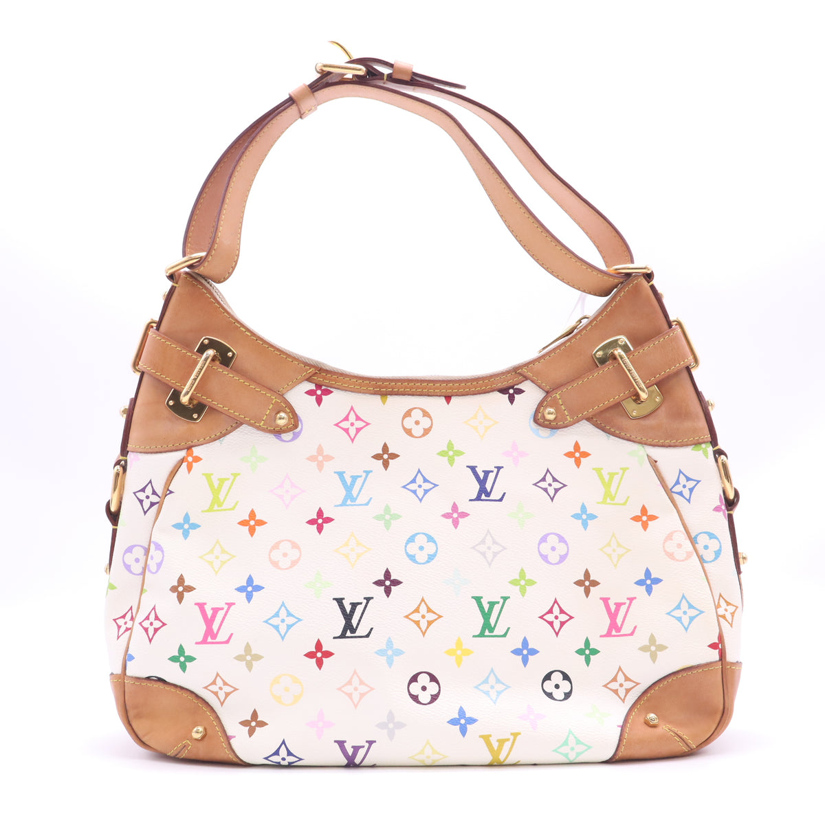 Louis Vuitton Monogram Multicolore Greta Bag White twins B24202