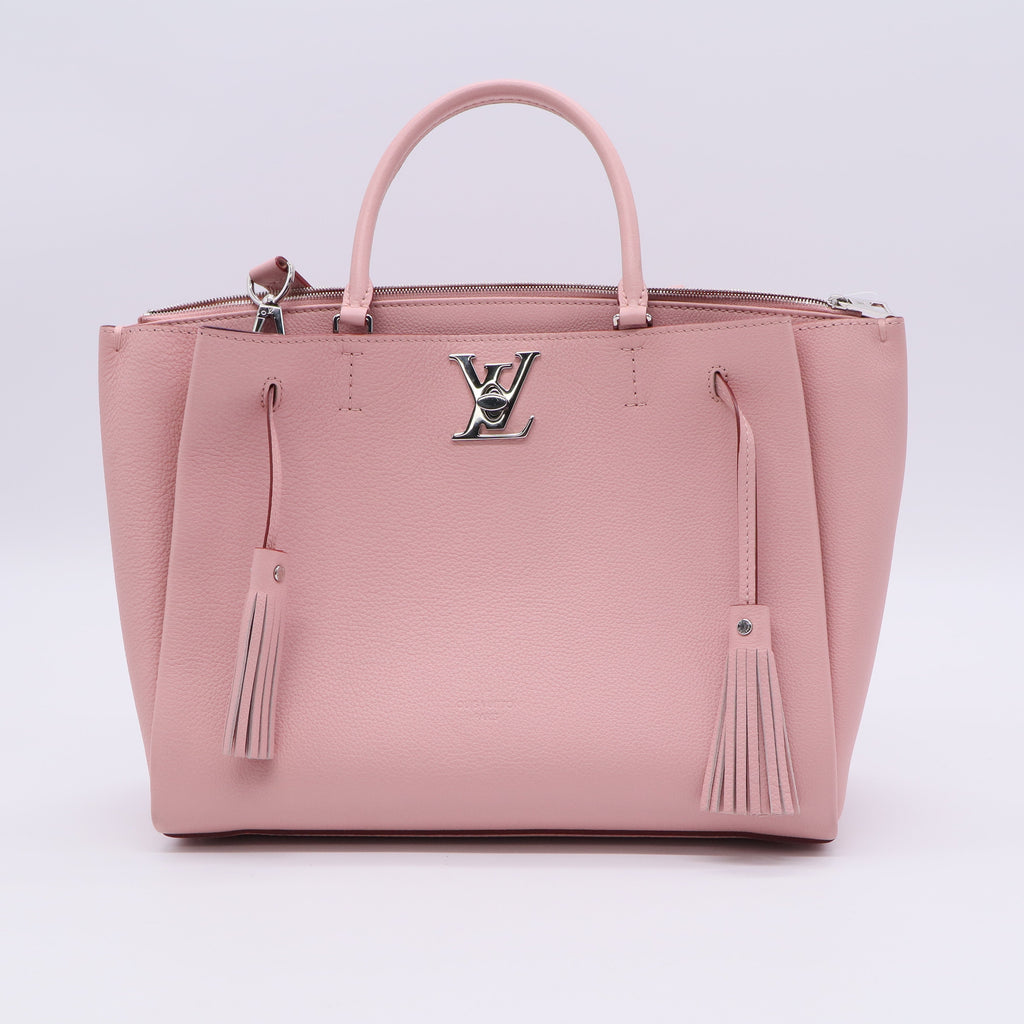 Louis Vuitton Magnolia Pebbled Leather Lockmeto Bag Twins B20646