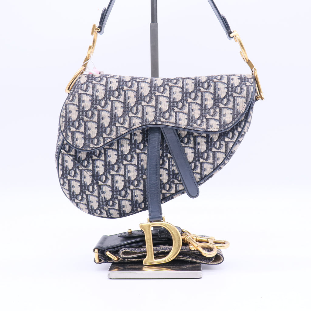 Saddle Handbag Oblique Canvas Medium Twins LDJ3733