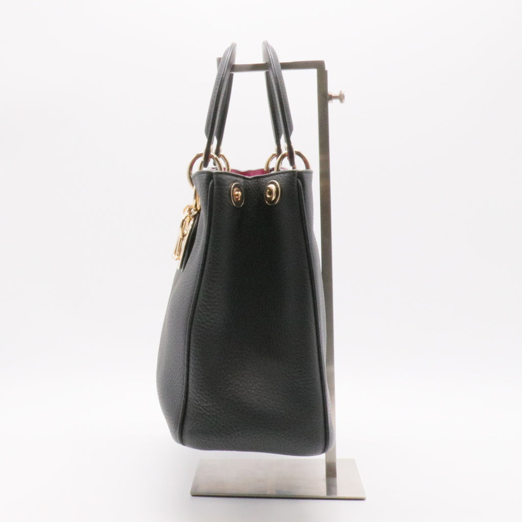 Bullcalf Medium Diorissimo Tote Black for Gisel
