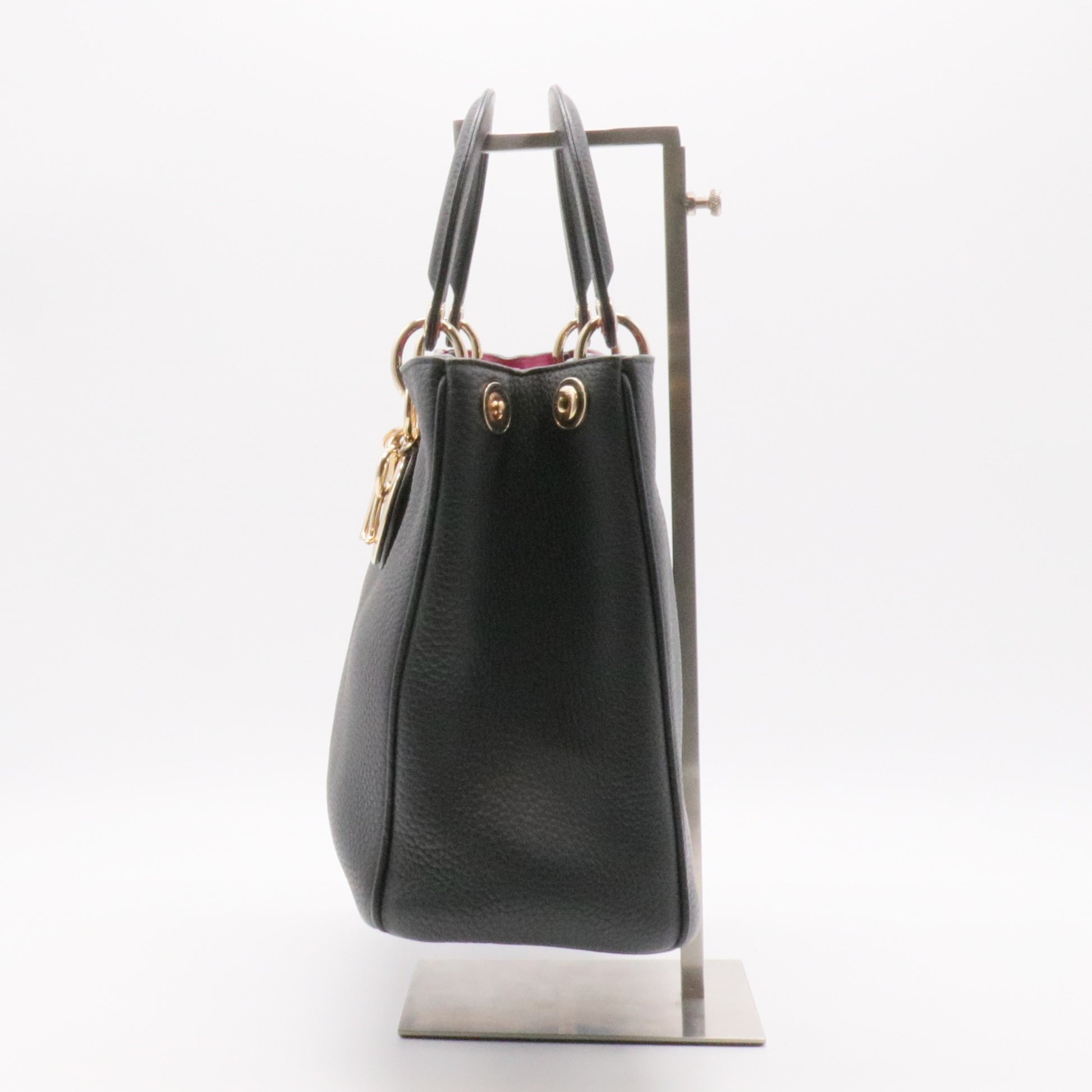 Bullcalf Medium Diorissimo Tote Black for Gisel