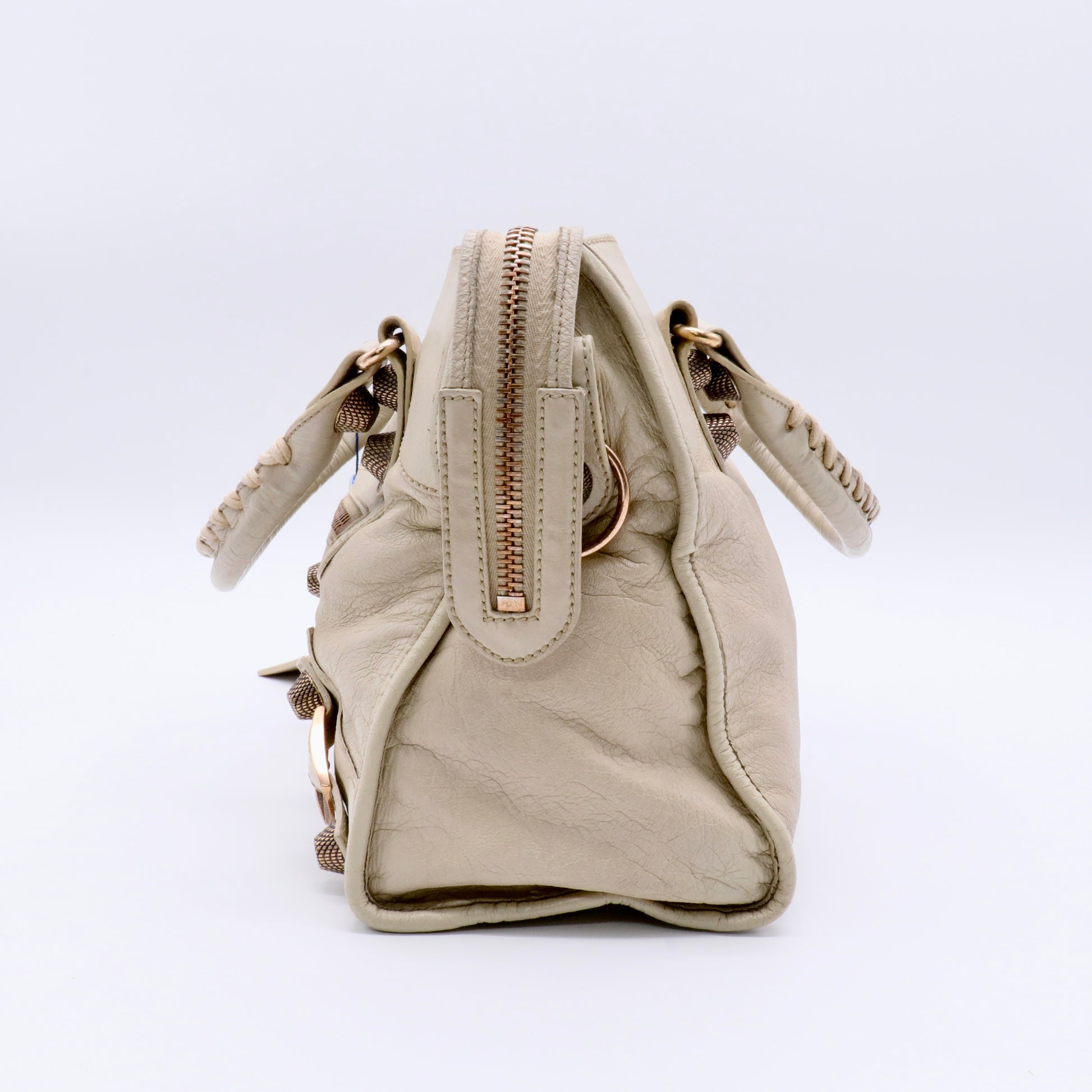 Agneau Giant 21 Rose Gold Hardware City Praline twins