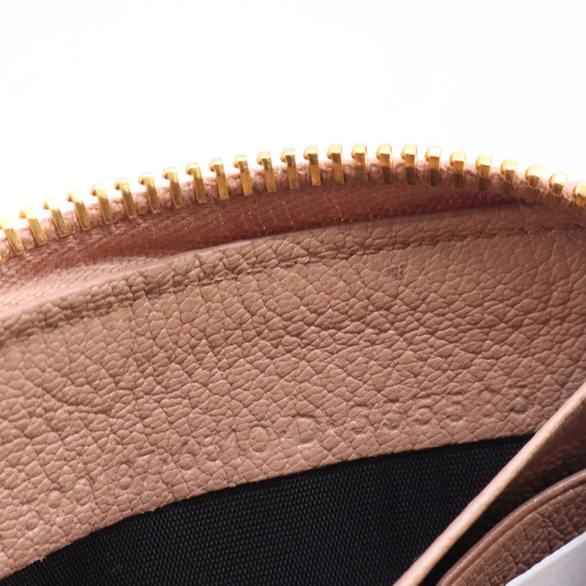 Rose Poudre Lambskin Leather Classic Continental Zip Around Wallet