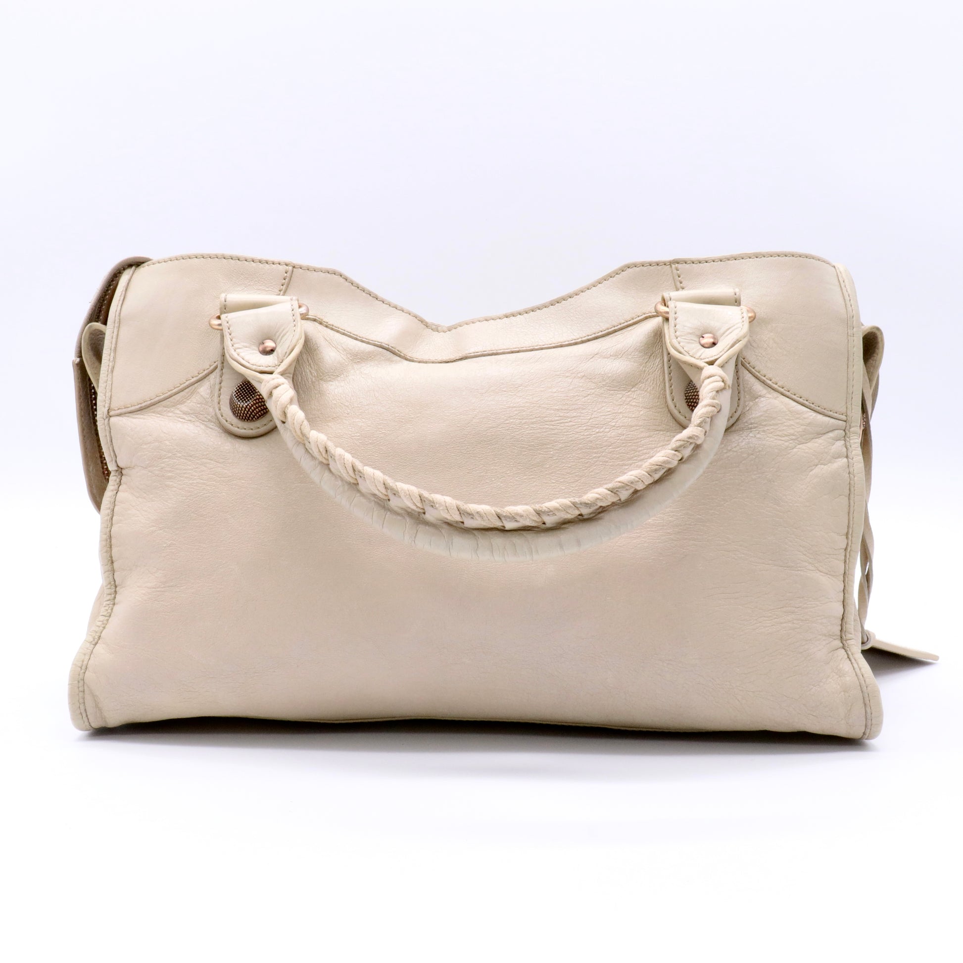 Agneau Giant 21 Rose Gold Hardware City Praline twins