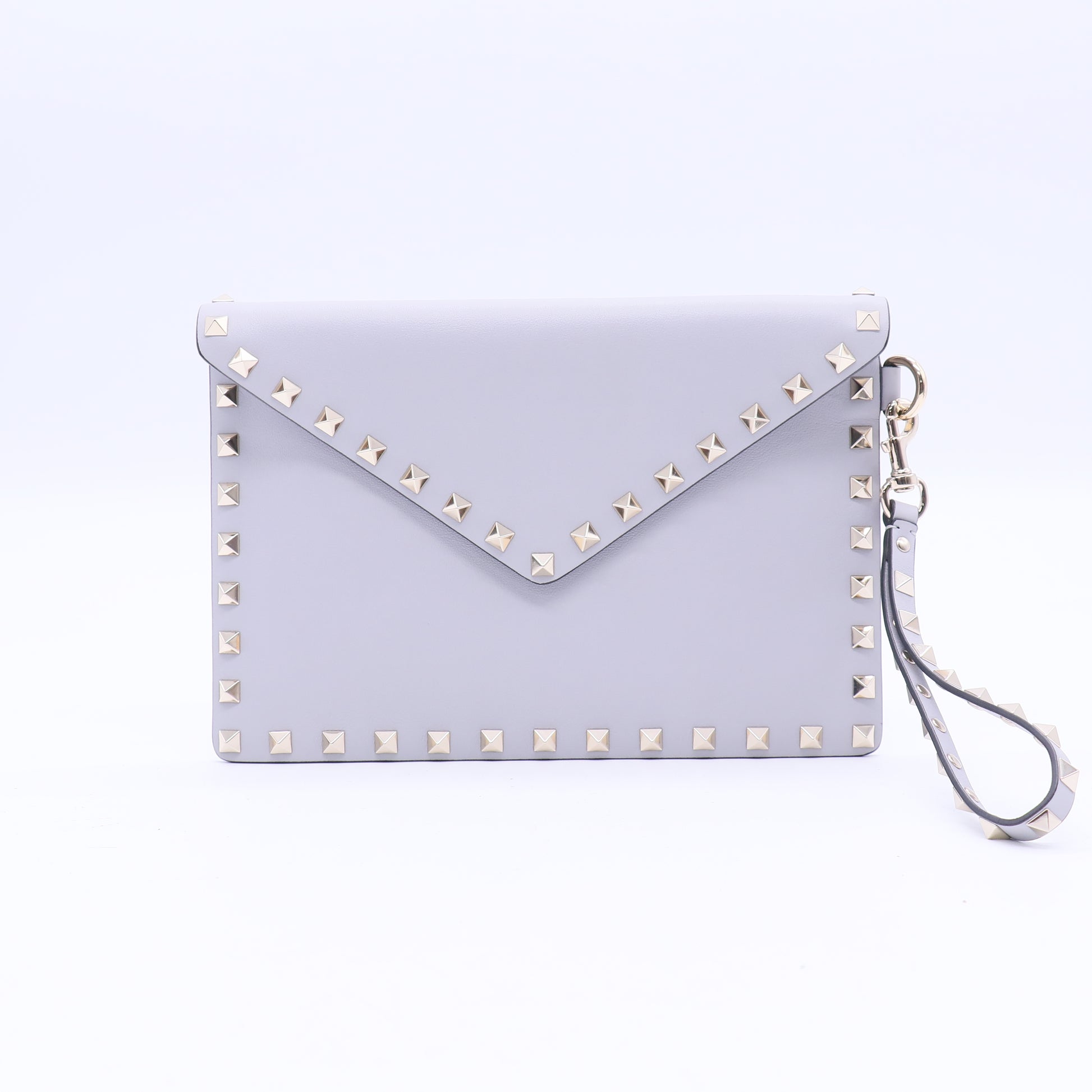 Rockstud Envelope Clutch Leather Small  W20926