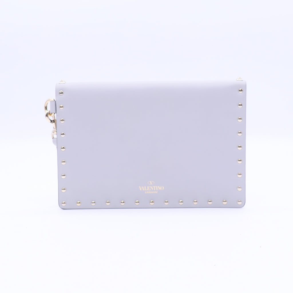 Rockstud Envelope Clutch Leather Small  W20926