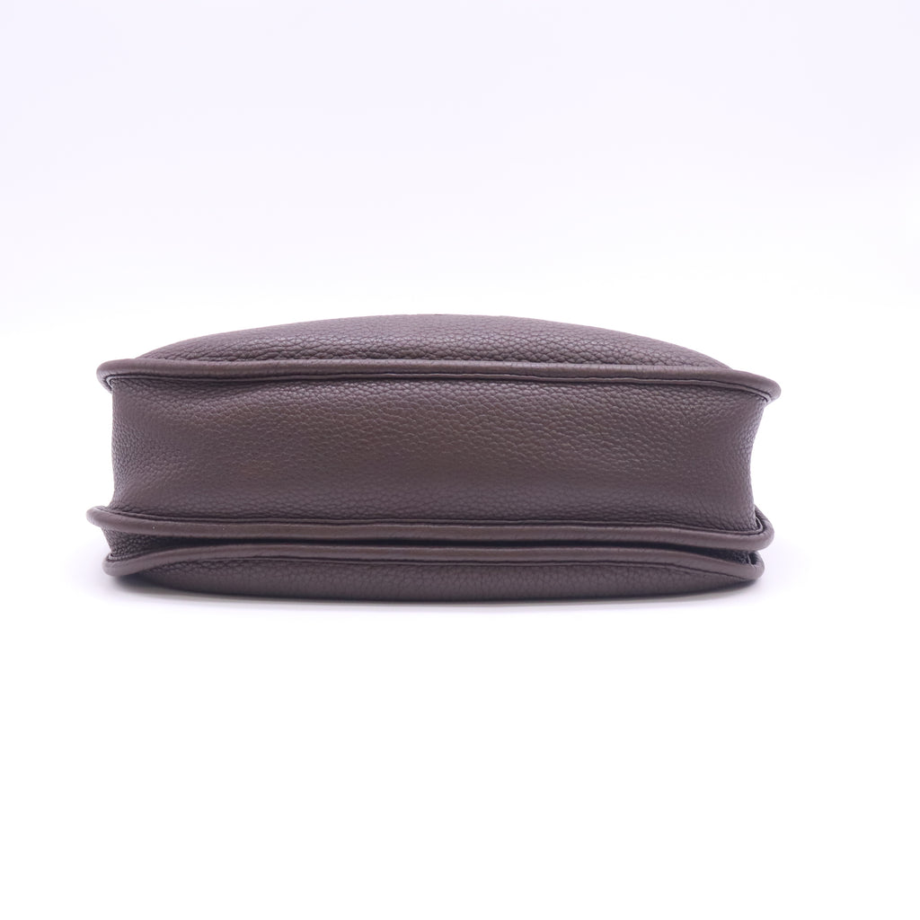 Hermes Taurillon Clemence Evelyne IlI PM Chocolate twins B24164