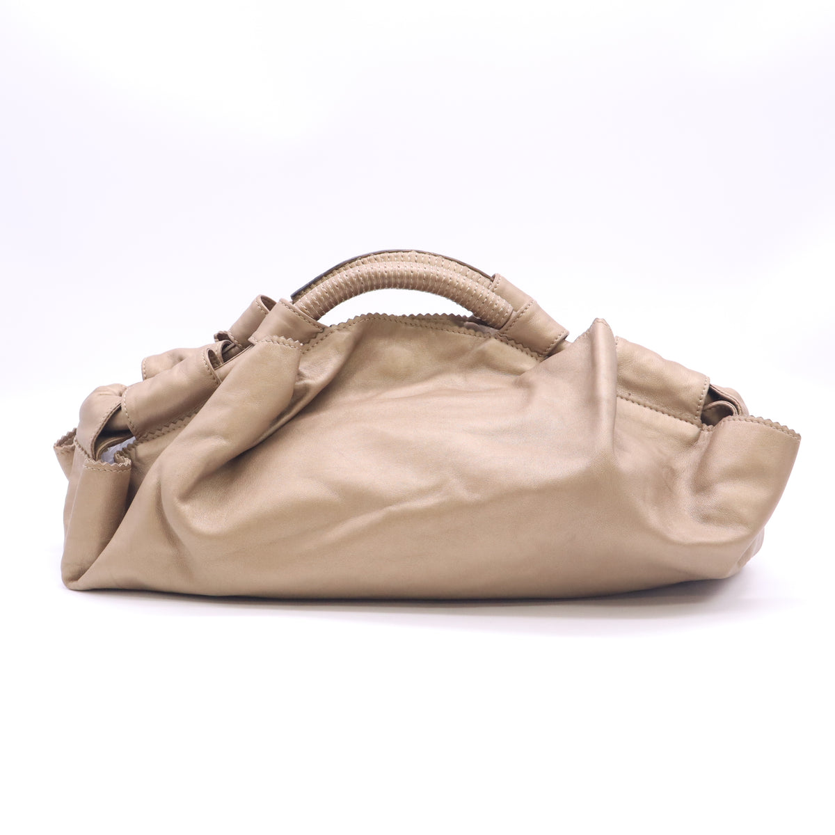 Metallic Nappa Aire Shoulder Bag Gold B24214