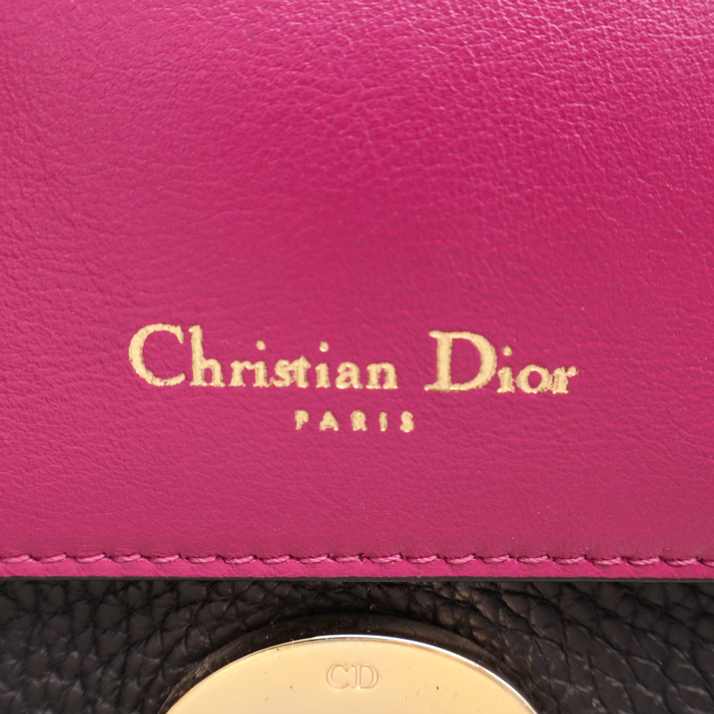 Be Dior Bag Pebbled Leather Small Twins