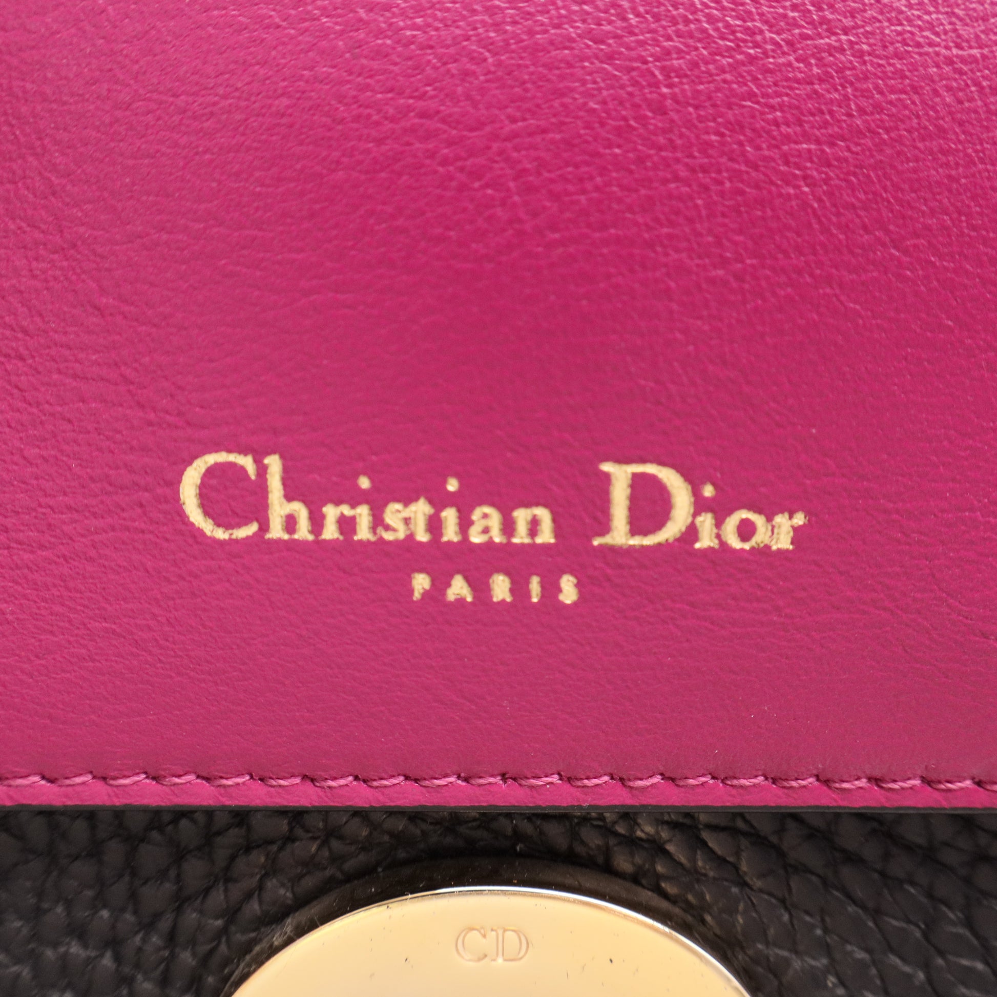 Be Dior Bag Pebbled Leather Small Twins