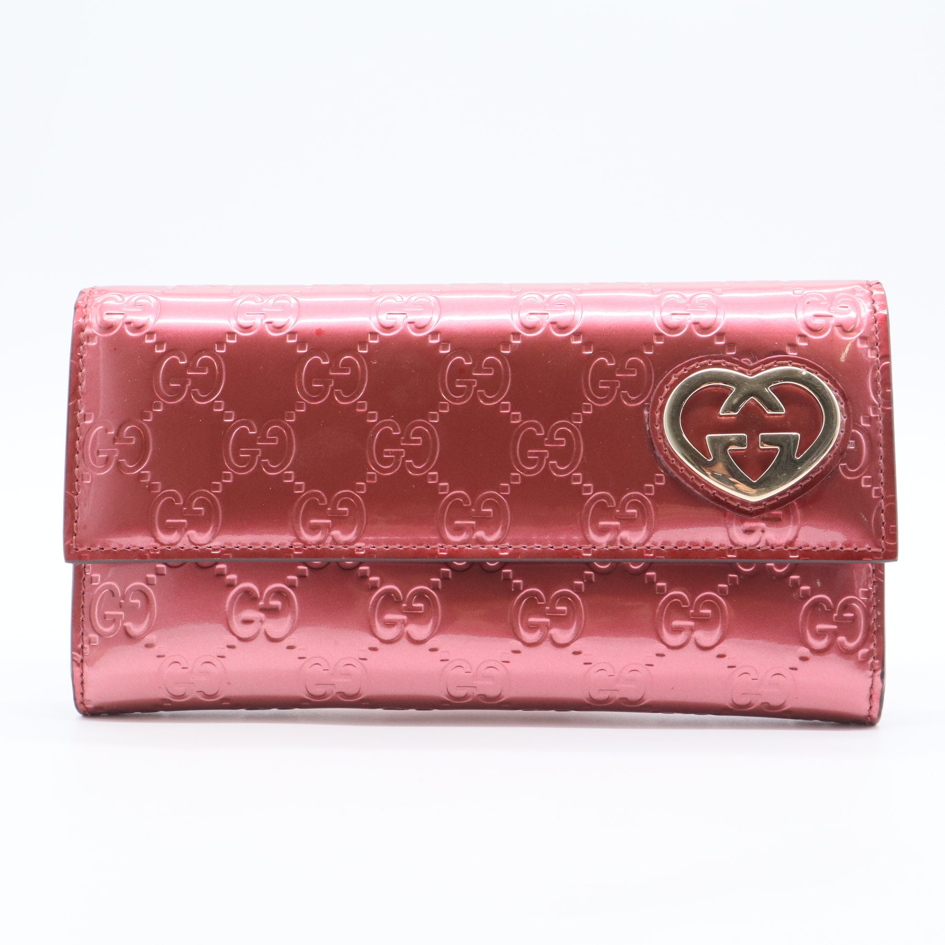 Lovely Heart GG Signature Continental Wallet