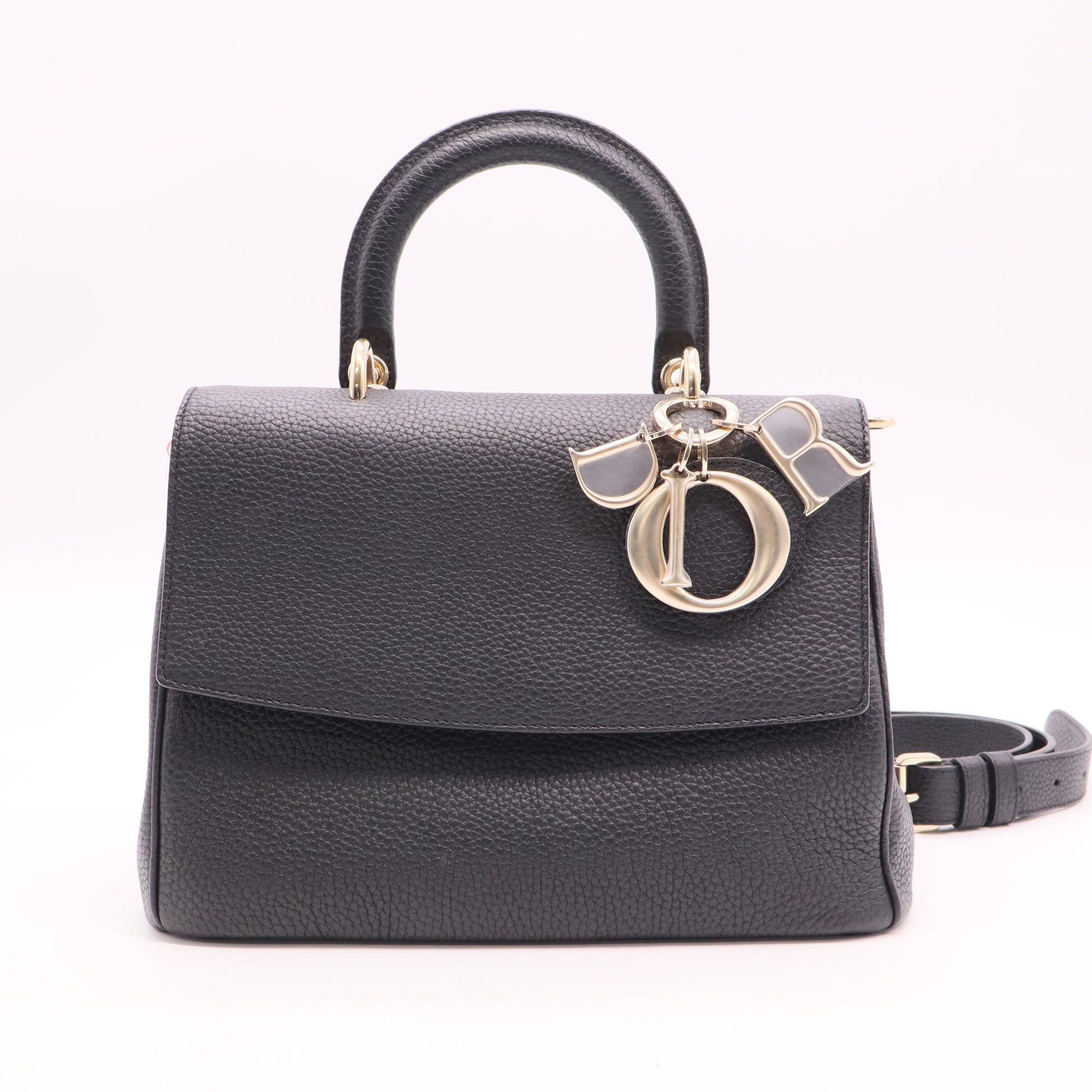 Be Dior Bag Pebbled Leather Small Twins