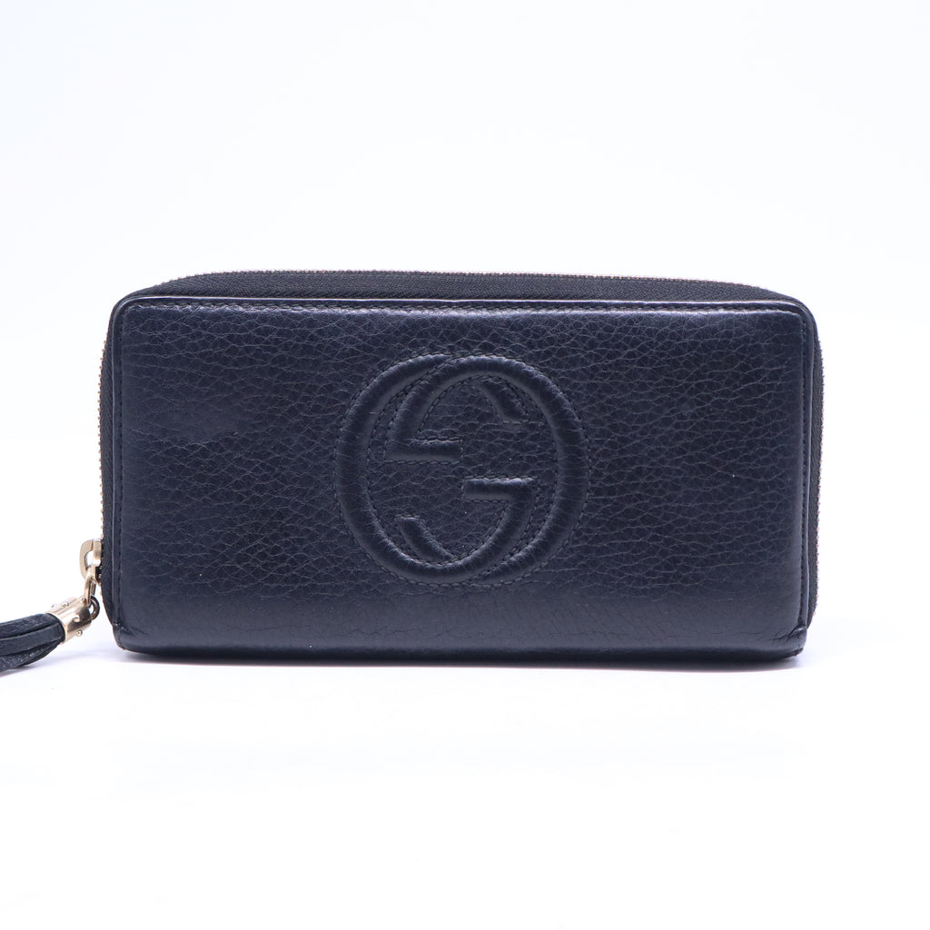 Soho GG Embossed Leather Continental Zip Around Wallet W20724