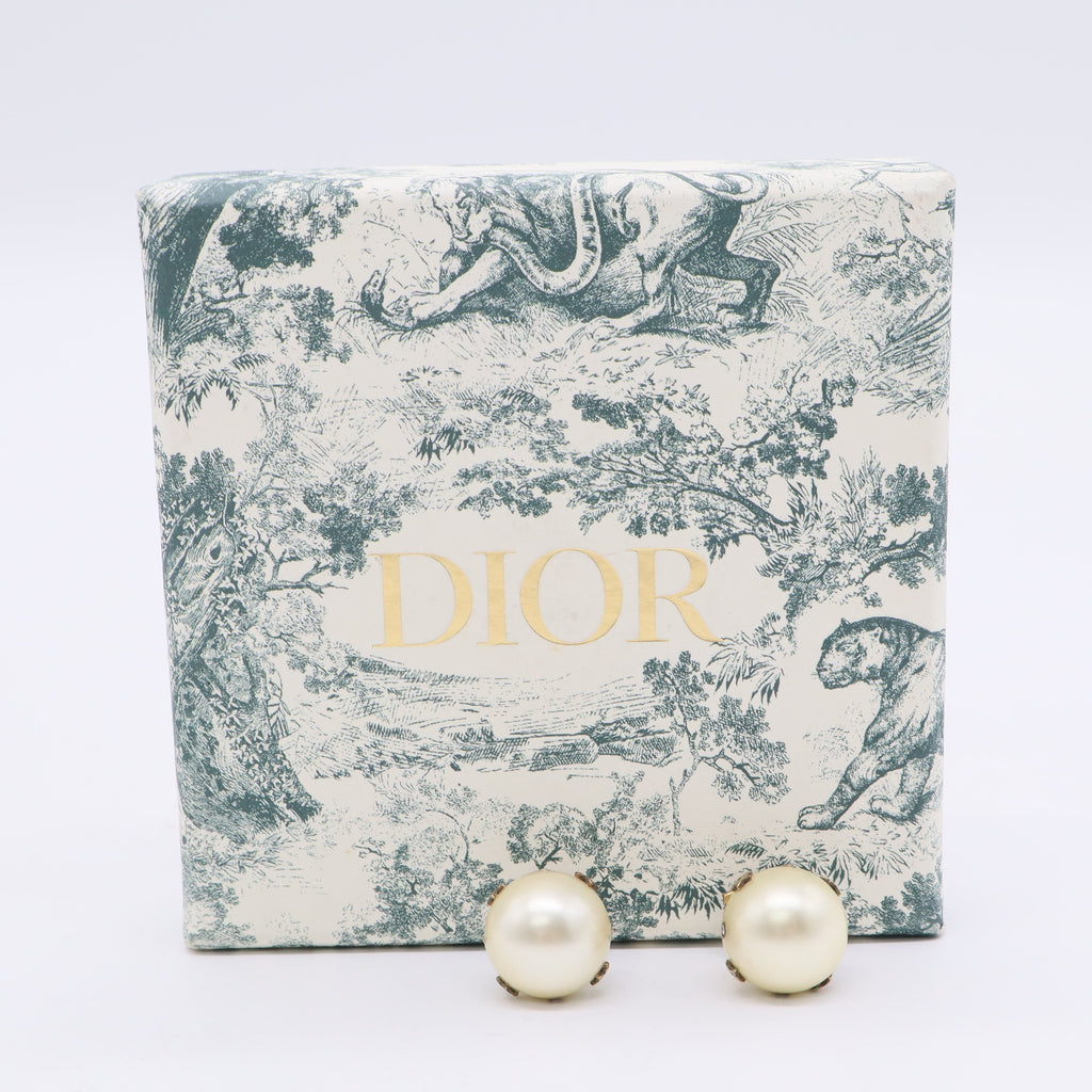 Christian Dior Pearl My ABCDior Tribales Etoile Earring Gold TWINS LDJ3248