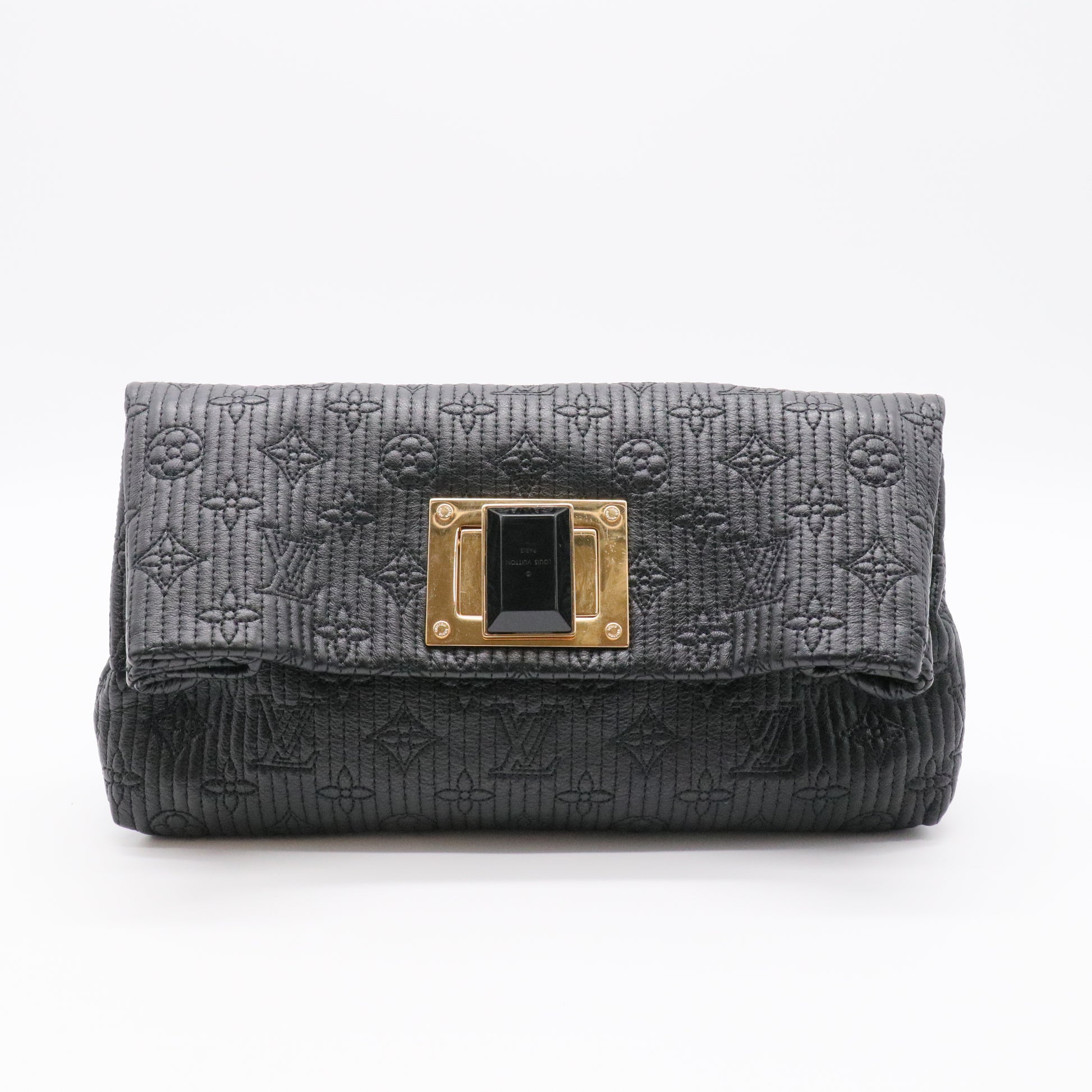 Altair Clutch Quilted Monogram Leather twins