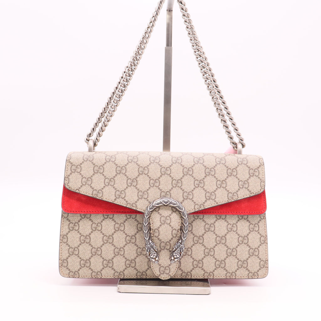 Gucci Dionysus Bag GG Coated Canvas and Leather Small Twins