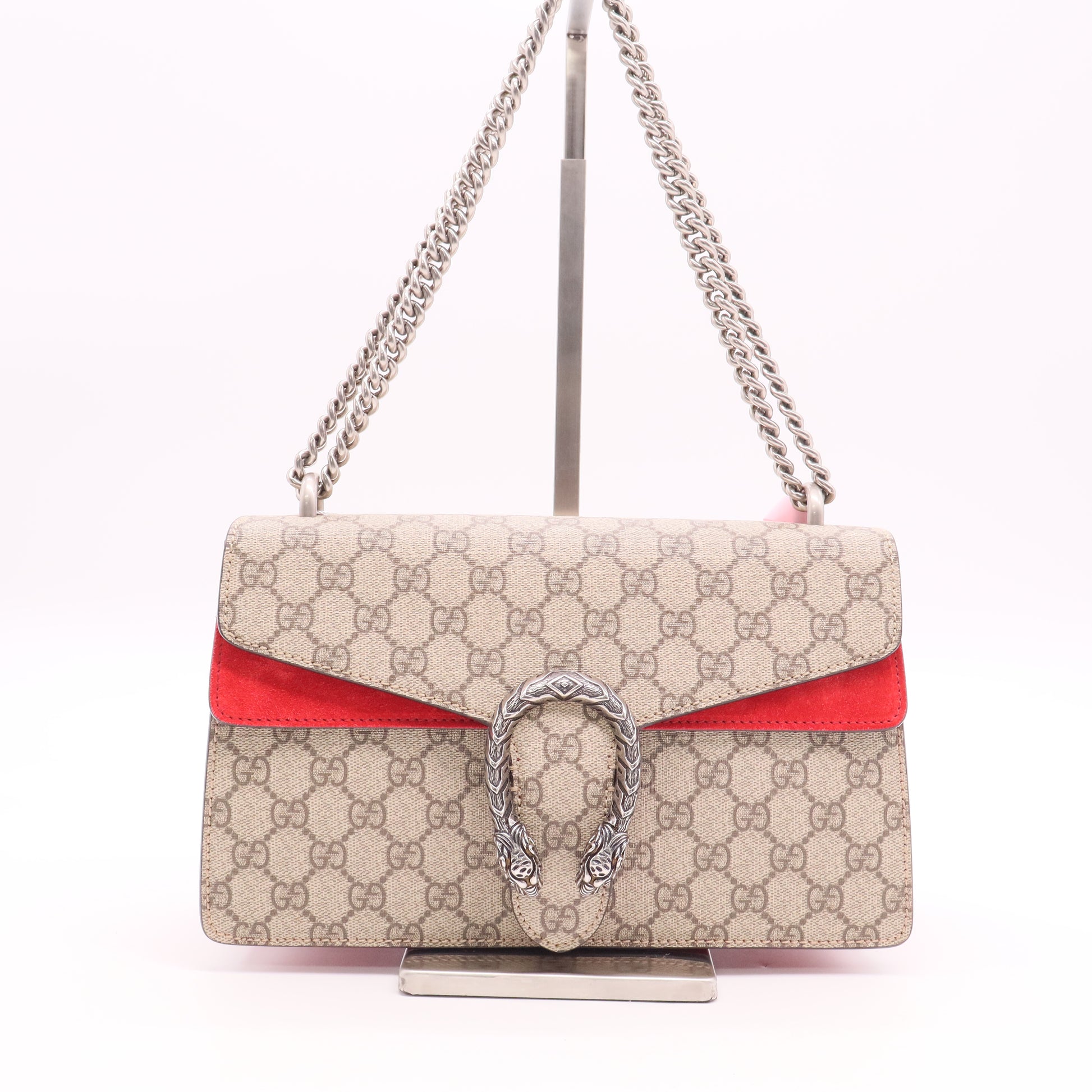 Gucci Dionysus Bag GG Coated Canvas and Leather Small Twins