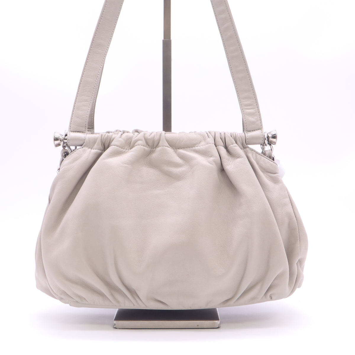 Chanel lambskin shoulder bag beige B24314