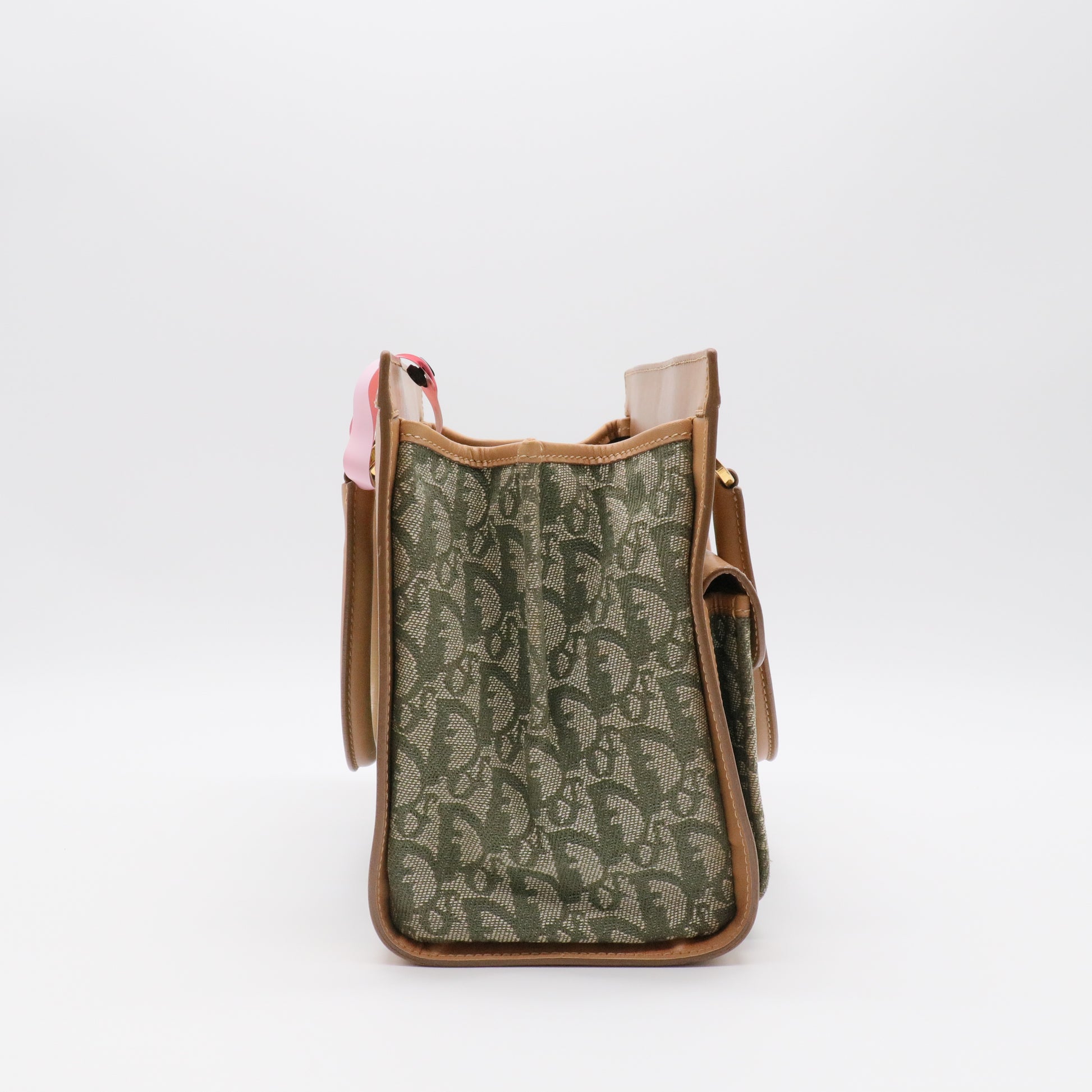 Canvas Hand Bag Khaki Auth twins