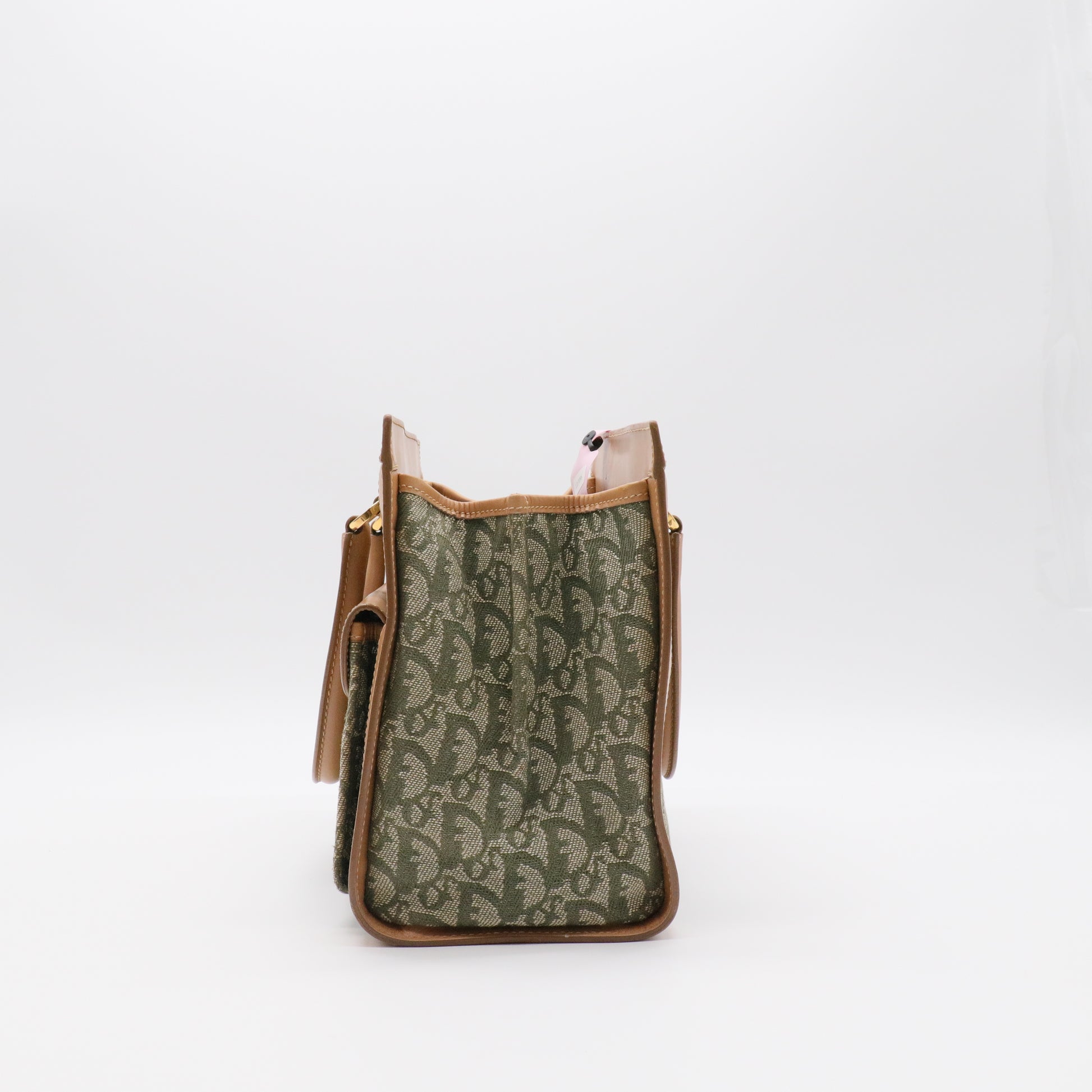 Canvas Hand Bag Khaki Auth twins