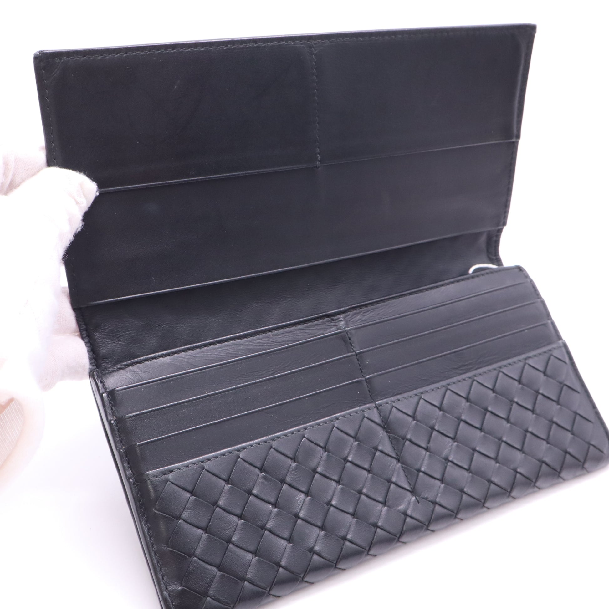 Bottega Veneta Intrecciato Flap Continental Wallet twins LDJ5184