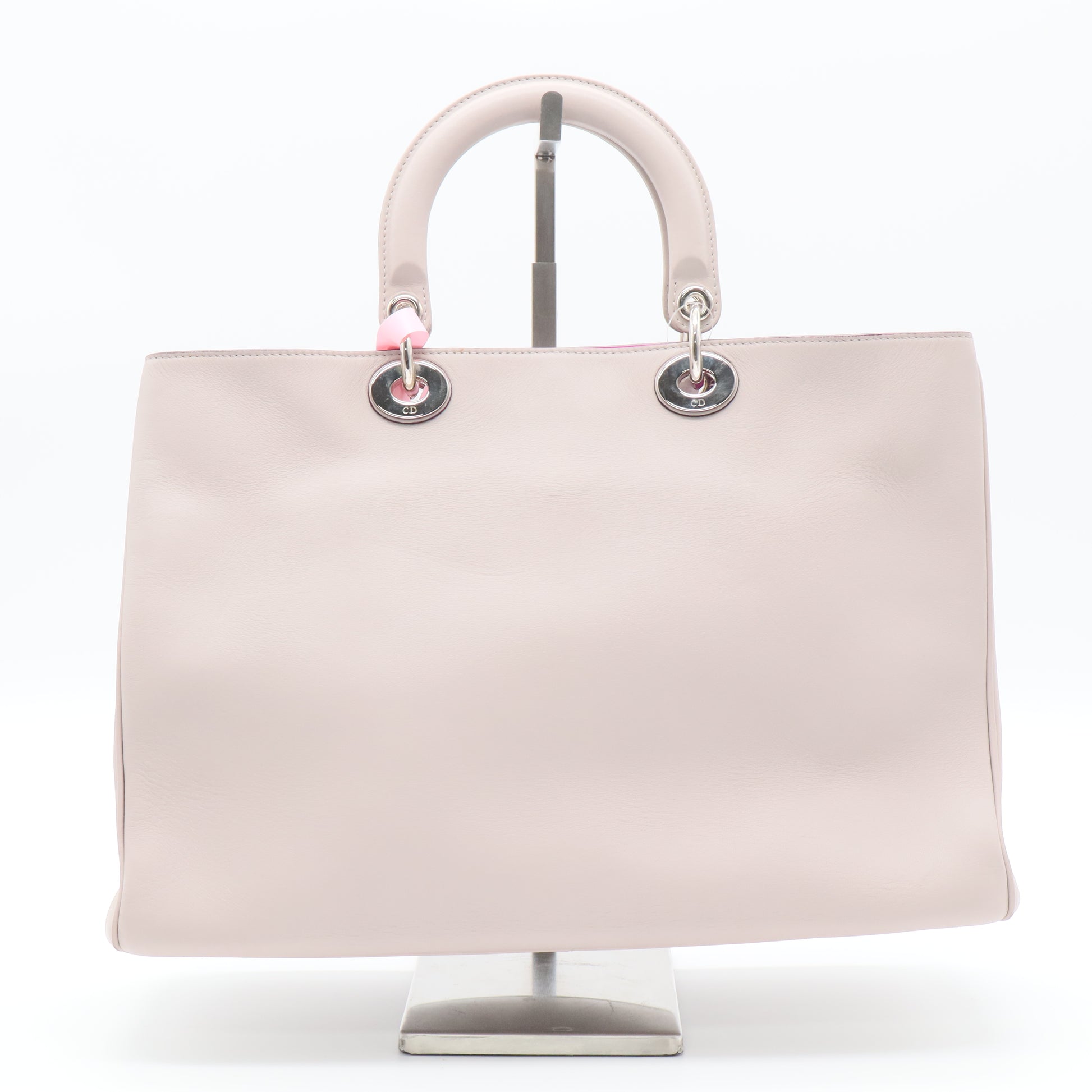 Light Purple Calfskin Leather Large Diorissimo Tote Bag twins