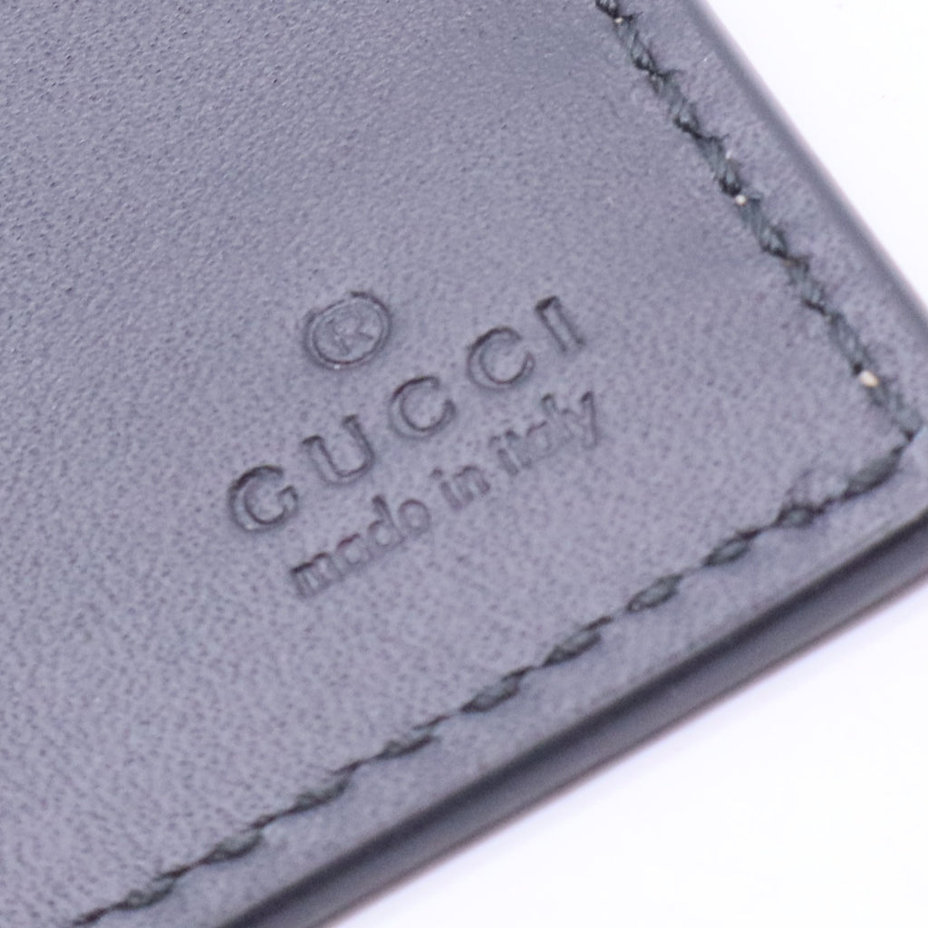 GG Supreme Monogram Selleria Calfskin Tiger Nice Bi-Fold Wallet W11300