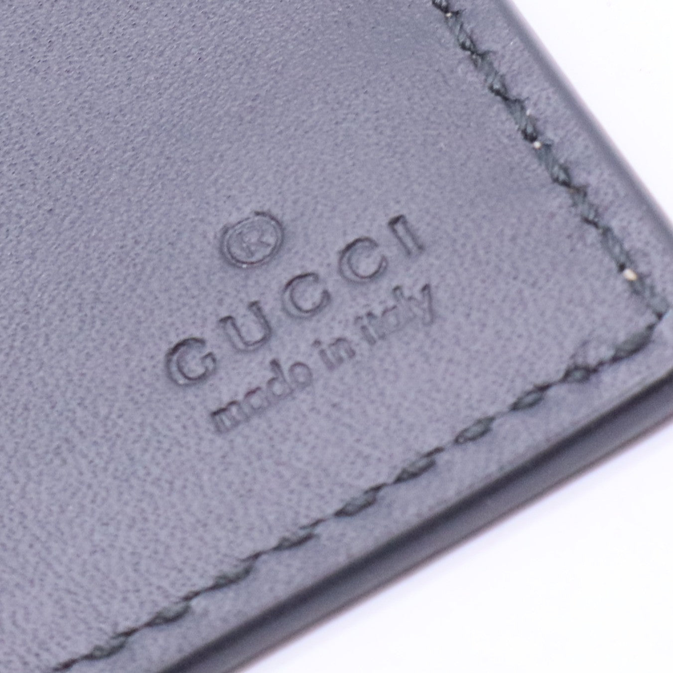 GG Supreme Monogram Selleria Calfskin Tiger Nice Bi-Fold Wallet W11300