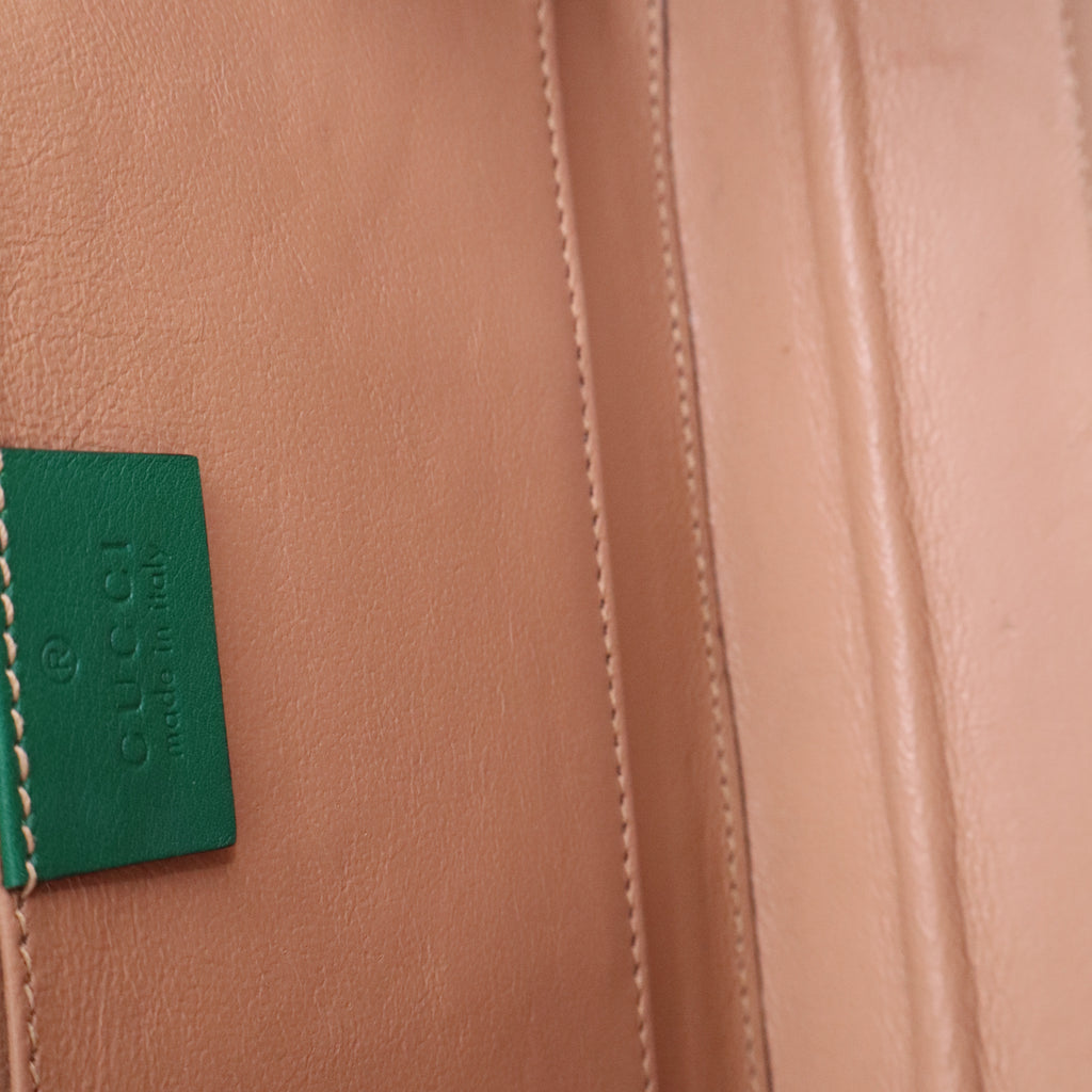 Gucci 1969 Sylvie Top Handle Bag Patent Leather Twins LDJ3242