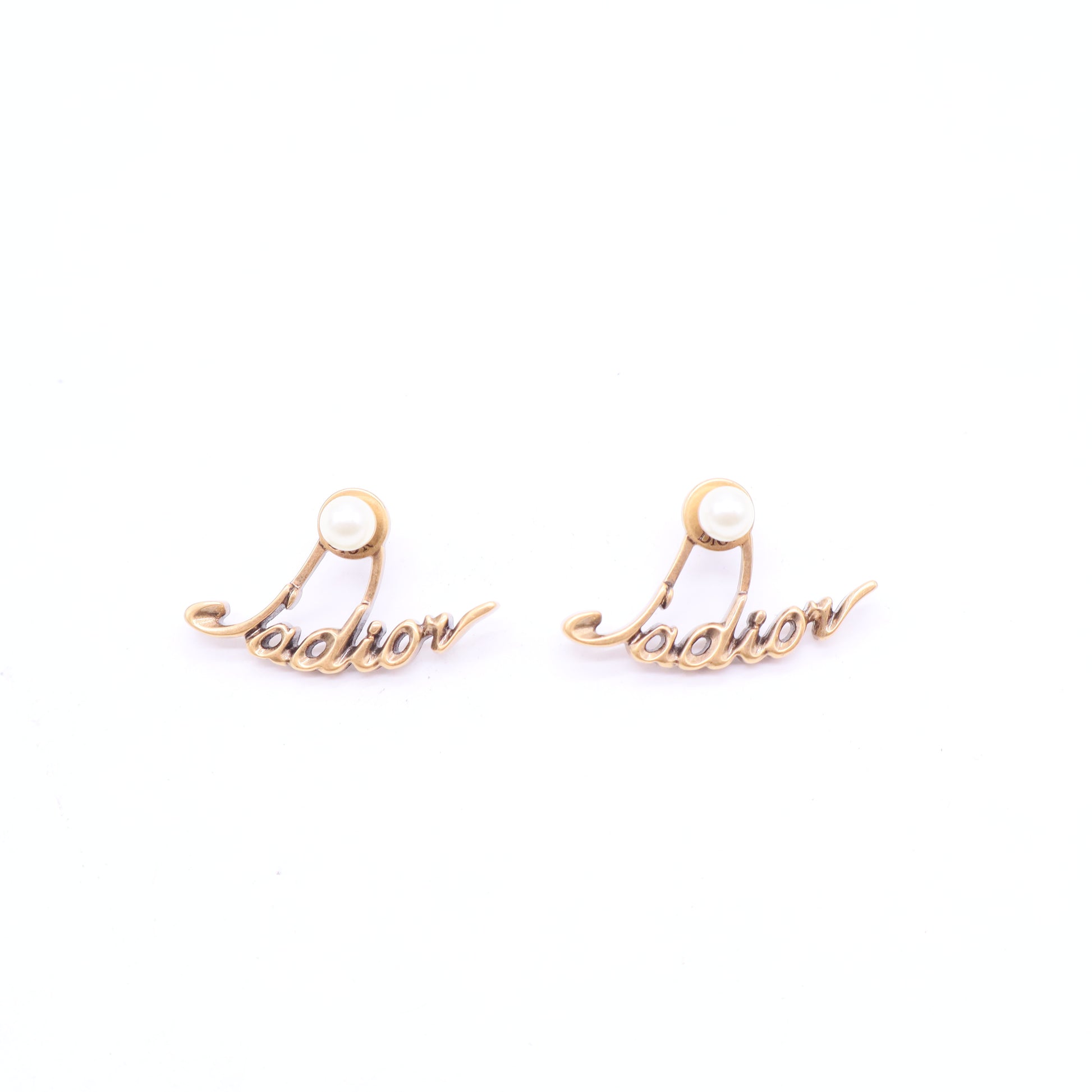 Metal Pearl J'Adior Tribal Earrings Gold W11324