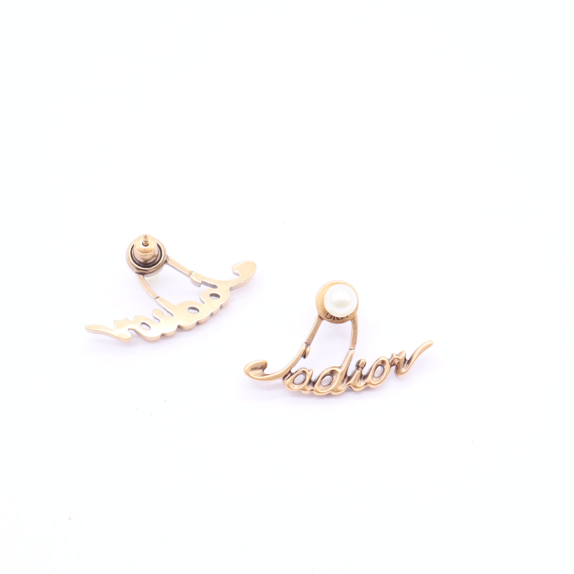 Metal Pearl J'Adior Tribal Earrings Gold W11324