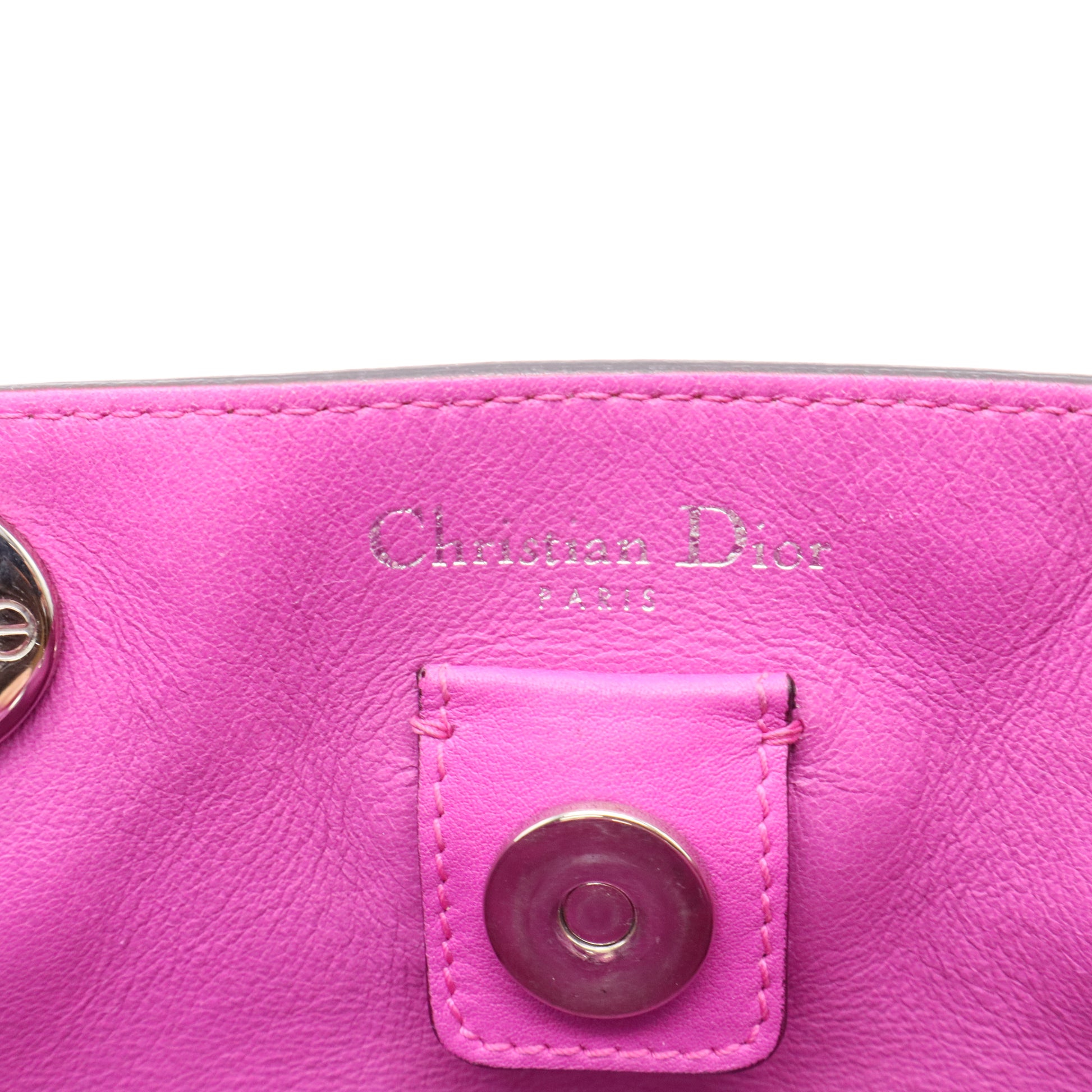 Light Purple Calfskin Leather Large Diorissimo Tote Bag twins