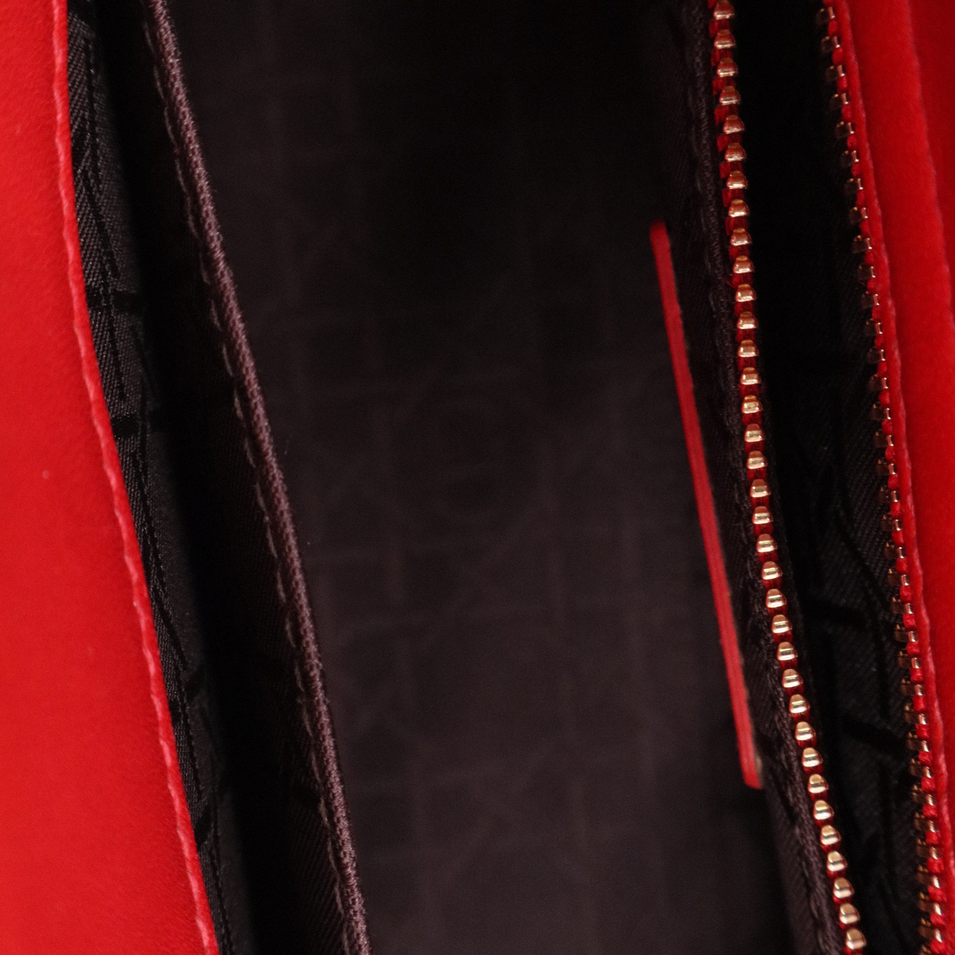 Christian Dior Red Color Lady Dior Lambskin Leather Satchel Bag Twins LDJ3243