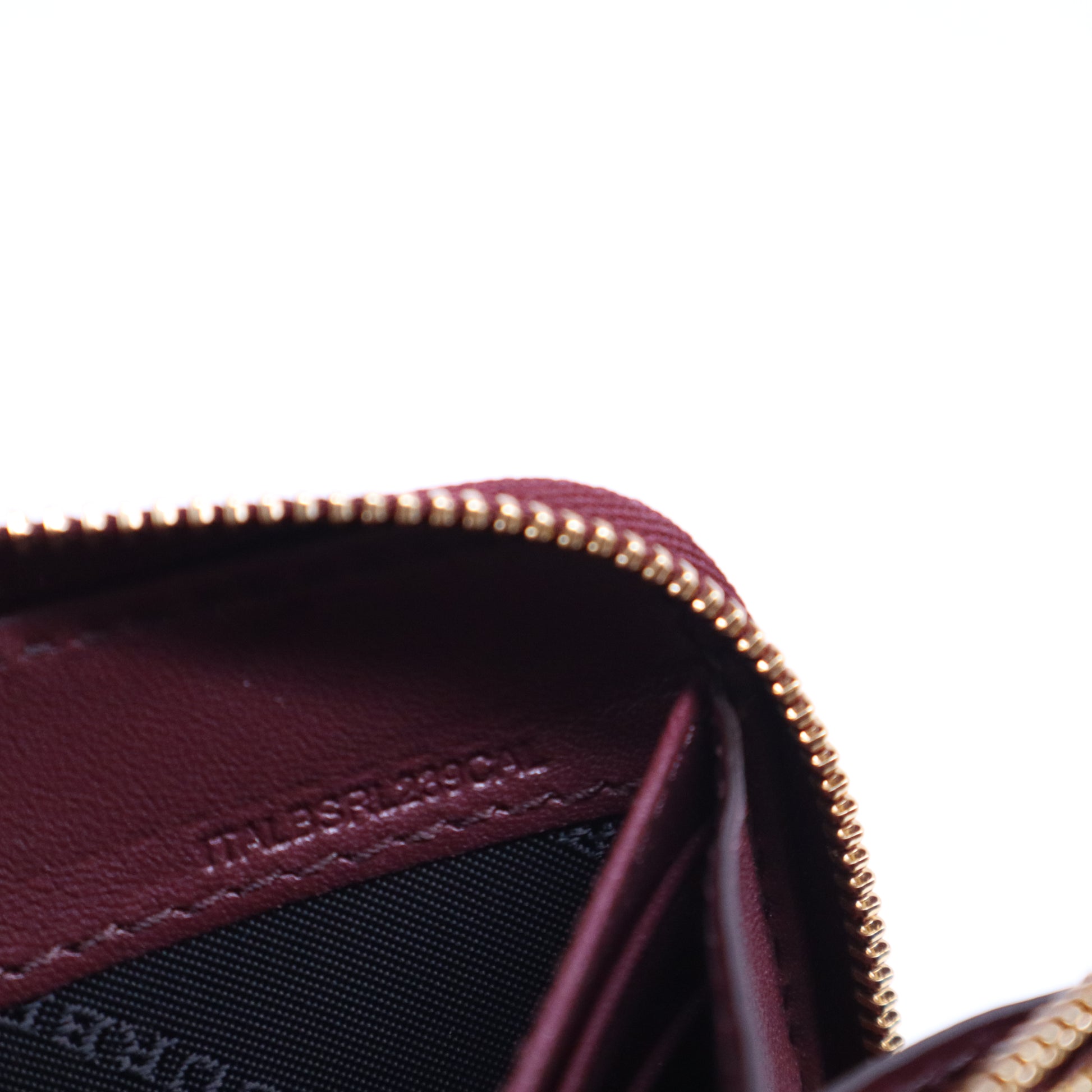 Leather and House Check Elmore Zip Around Wallet W21012