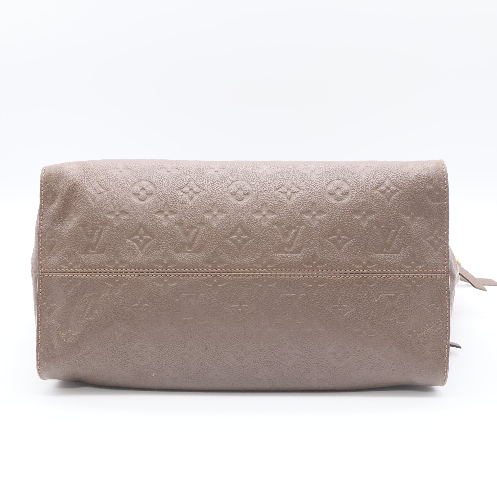 Louis Vuitton Pallas Chain Tote Monogram Empreinte Leather Bag Taupe Twins