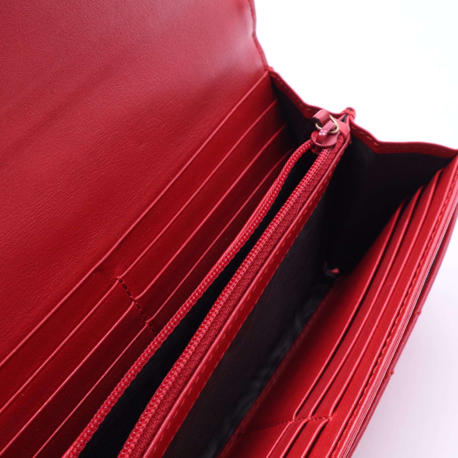 Leather Printed Continental Wallet