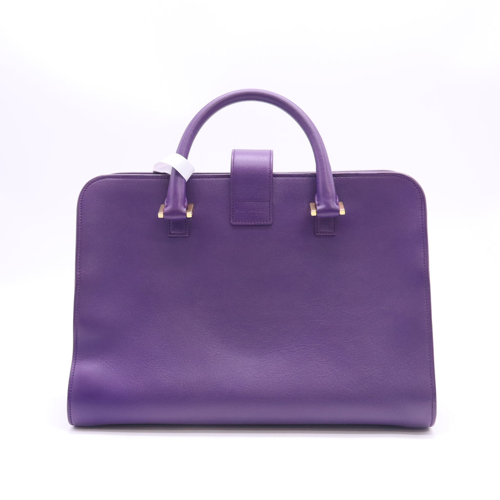 Saint Laurent Calfskin Leather Small Monogram Cabas Bag B24052