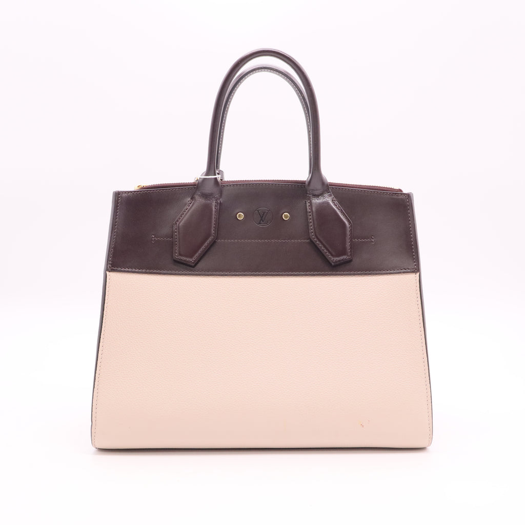 City Steamer Handbag Leather MM Twins