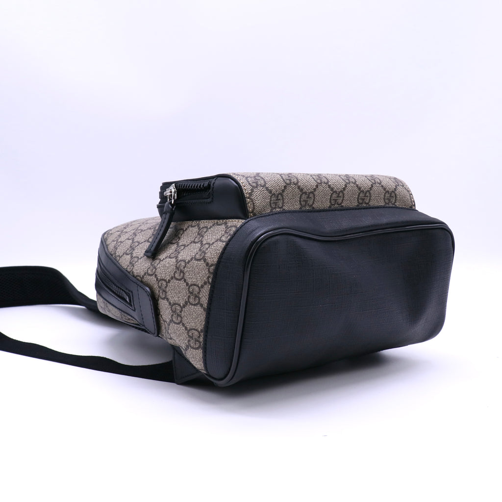Zip Pocket Backpack GG Coated Canvas Small Twins LDJ4564