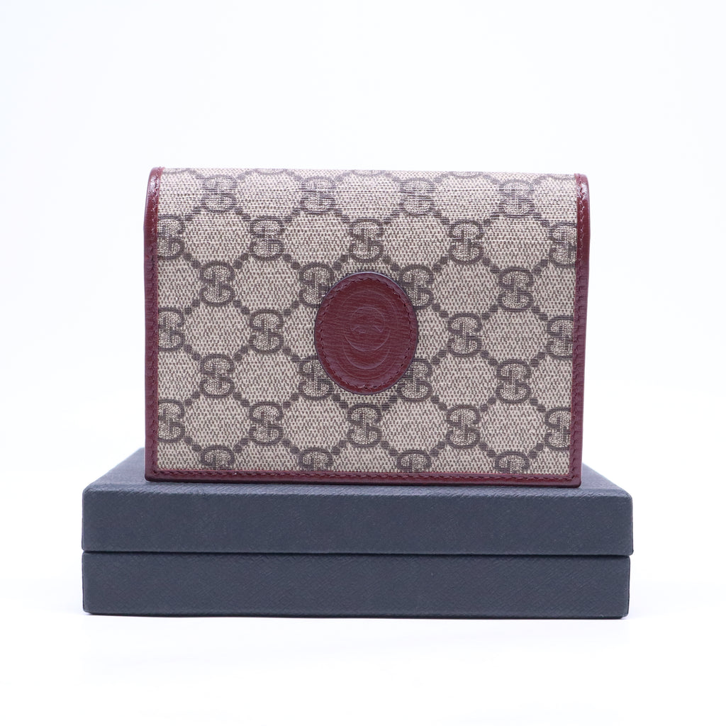 GG Supreme Monogram Retro Interlocking G Passport Case W20807