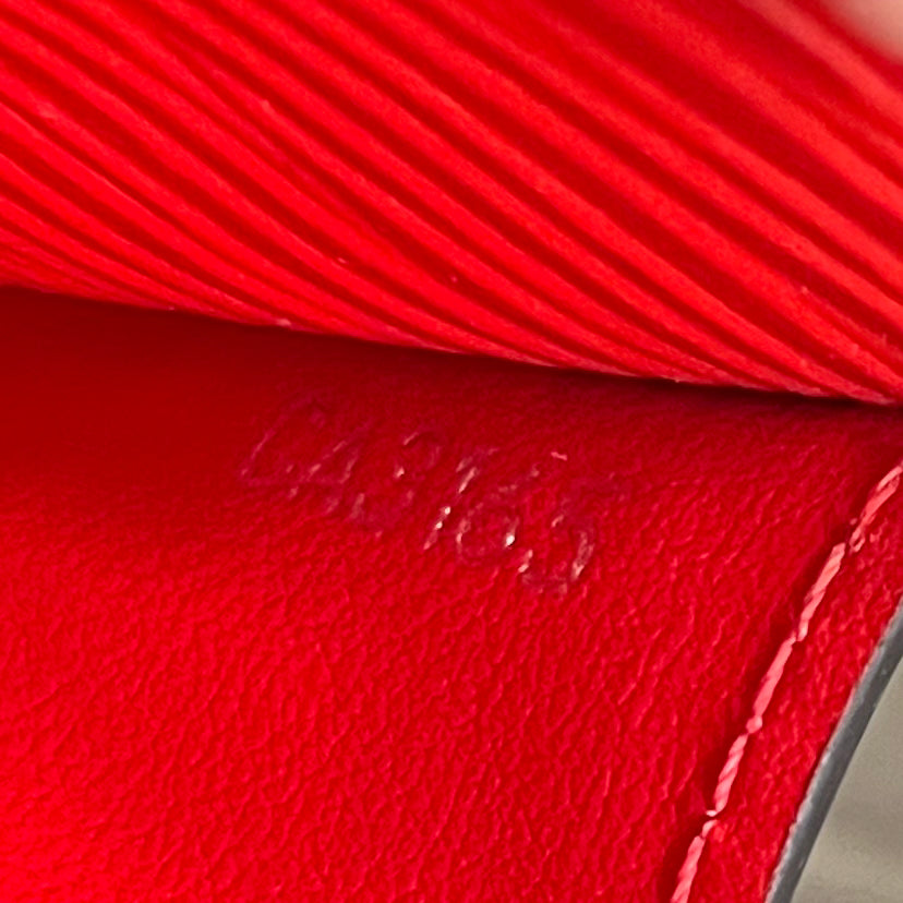 Red Calf Leather wallet twins