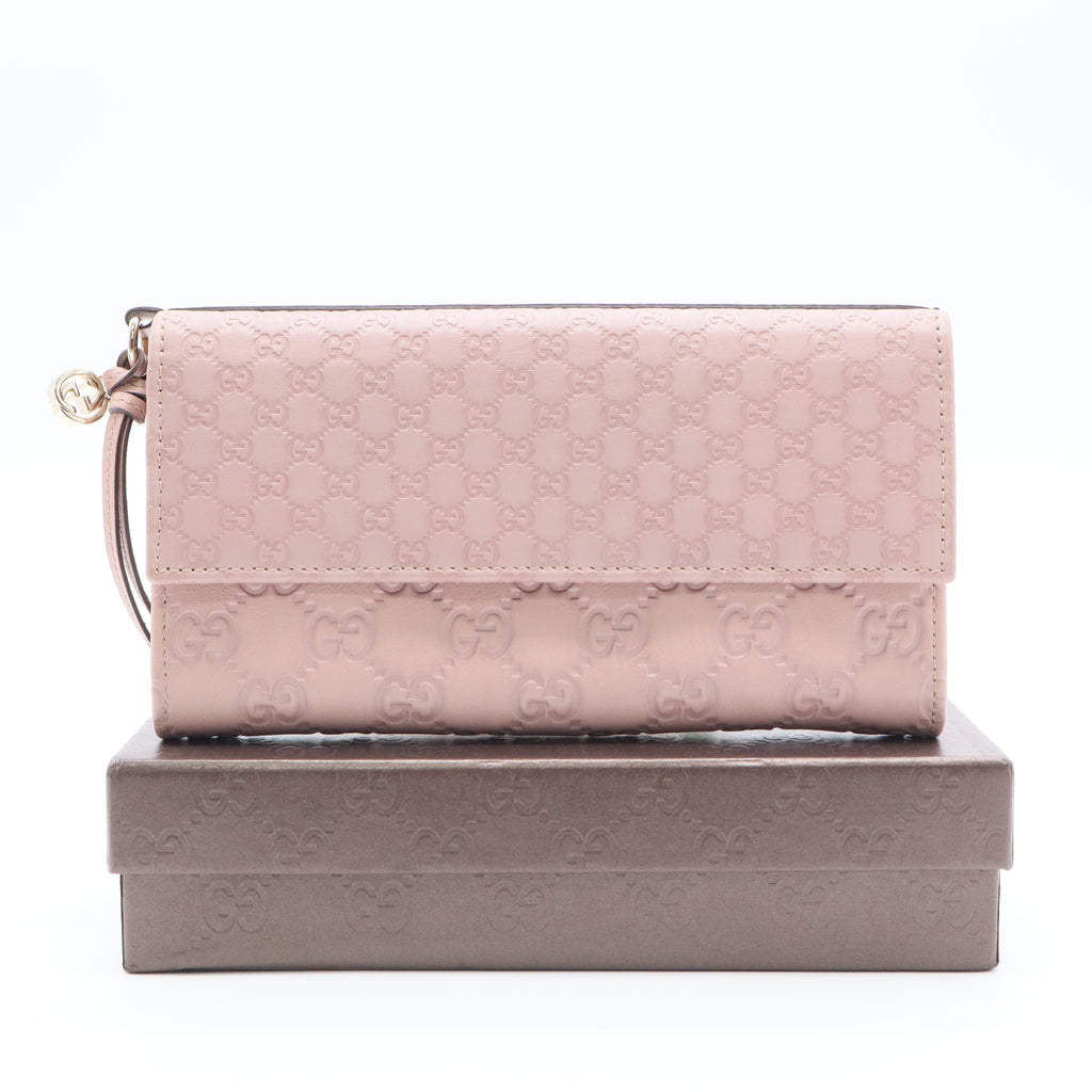 Long Wallet in Smoky Pink