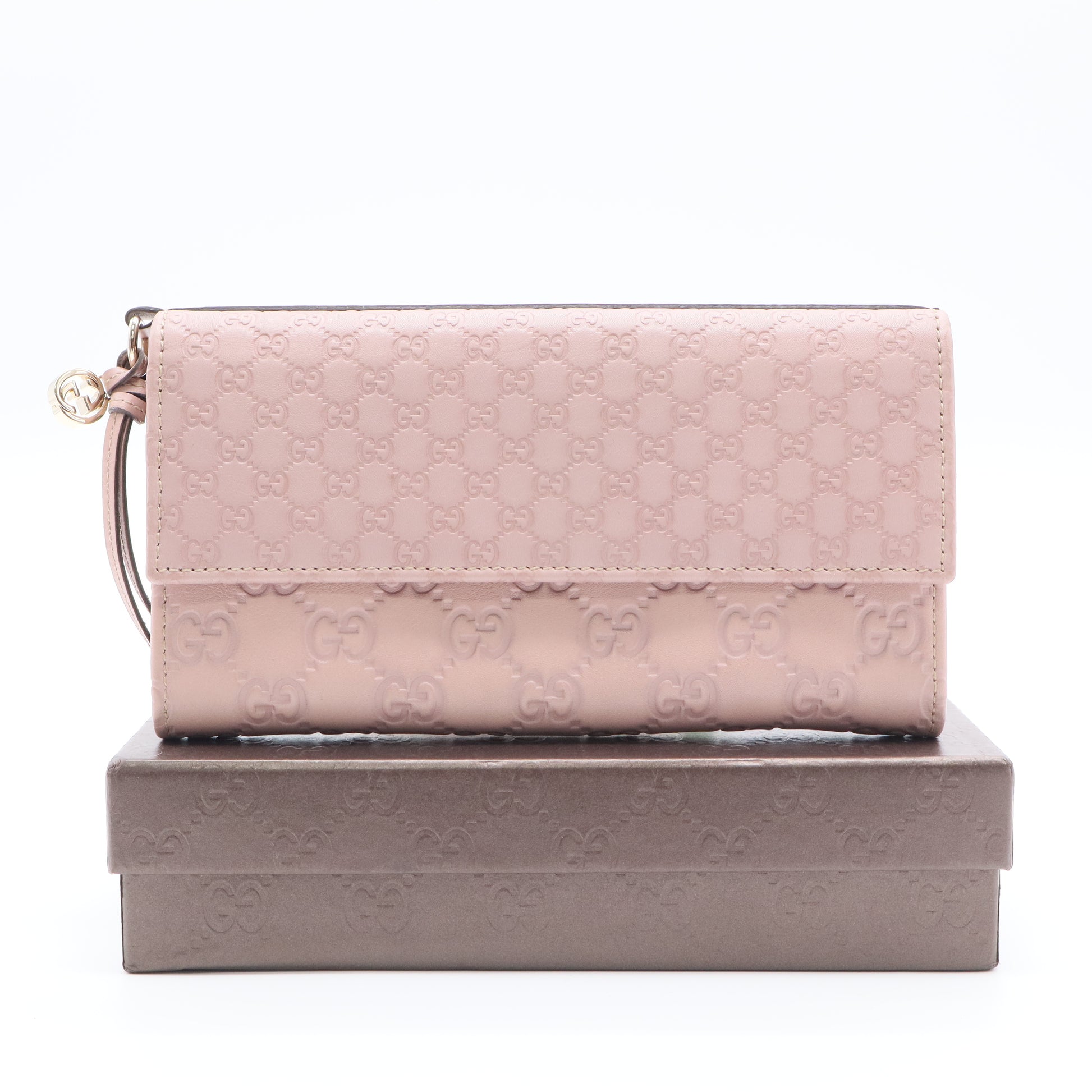Long Wallet in Smoky Pink