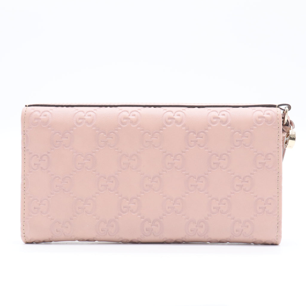 Long Wallet in Smoky Pink
