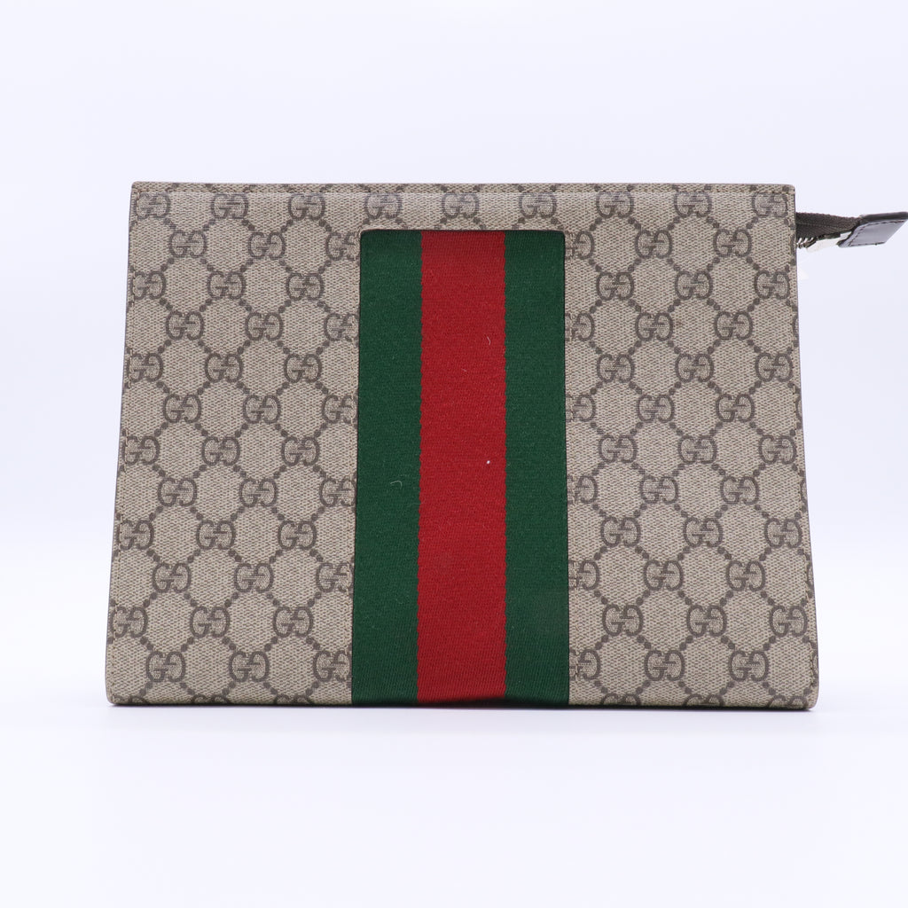 GG Supreme Web Clutch twins