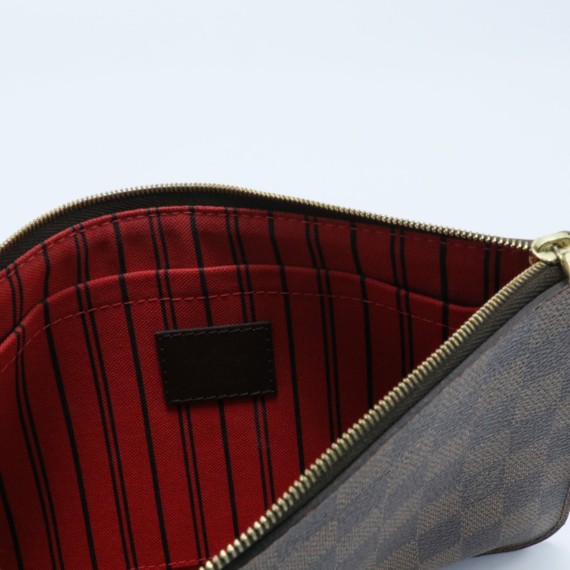 Neverfull Pochette Damier Large Brown