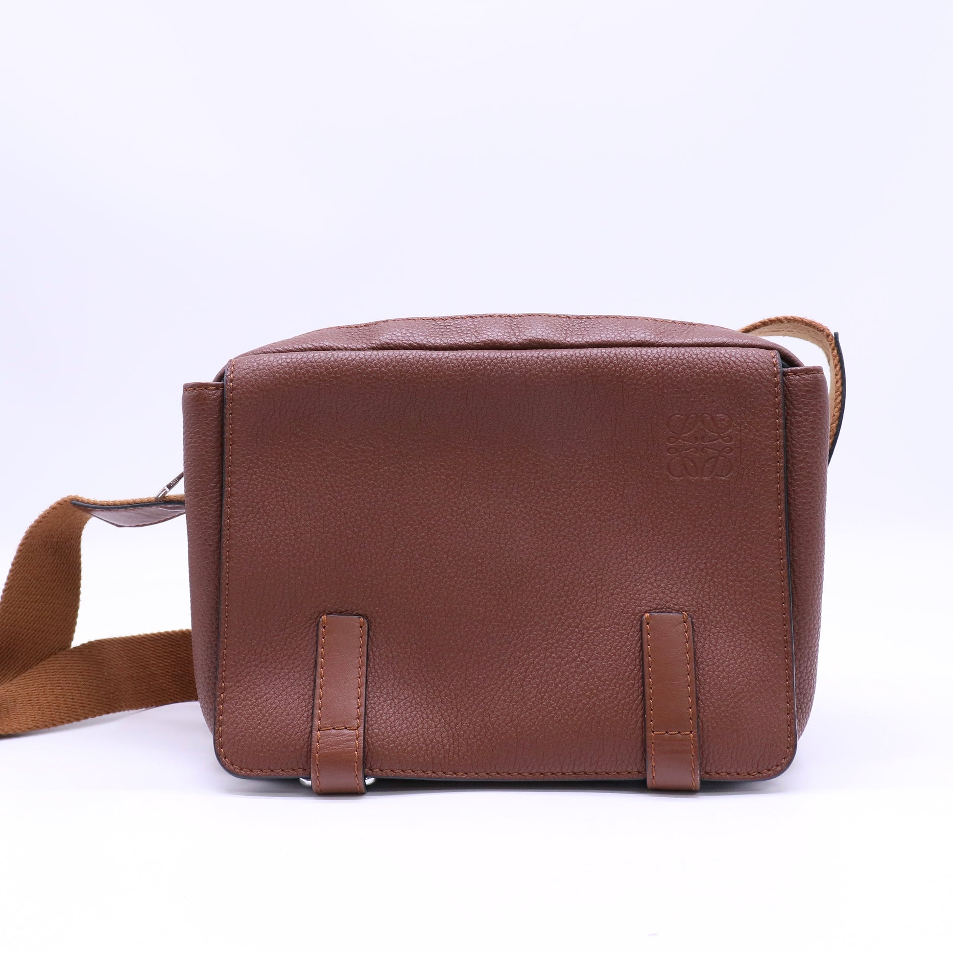 Military Messenger Bag Leather XS Twins LDJ4574